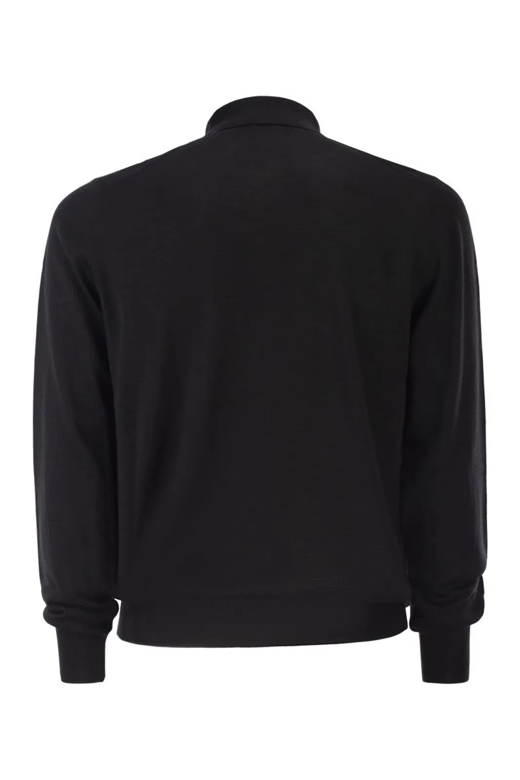Kiton Long-Sleeved Wool Polo Shirt