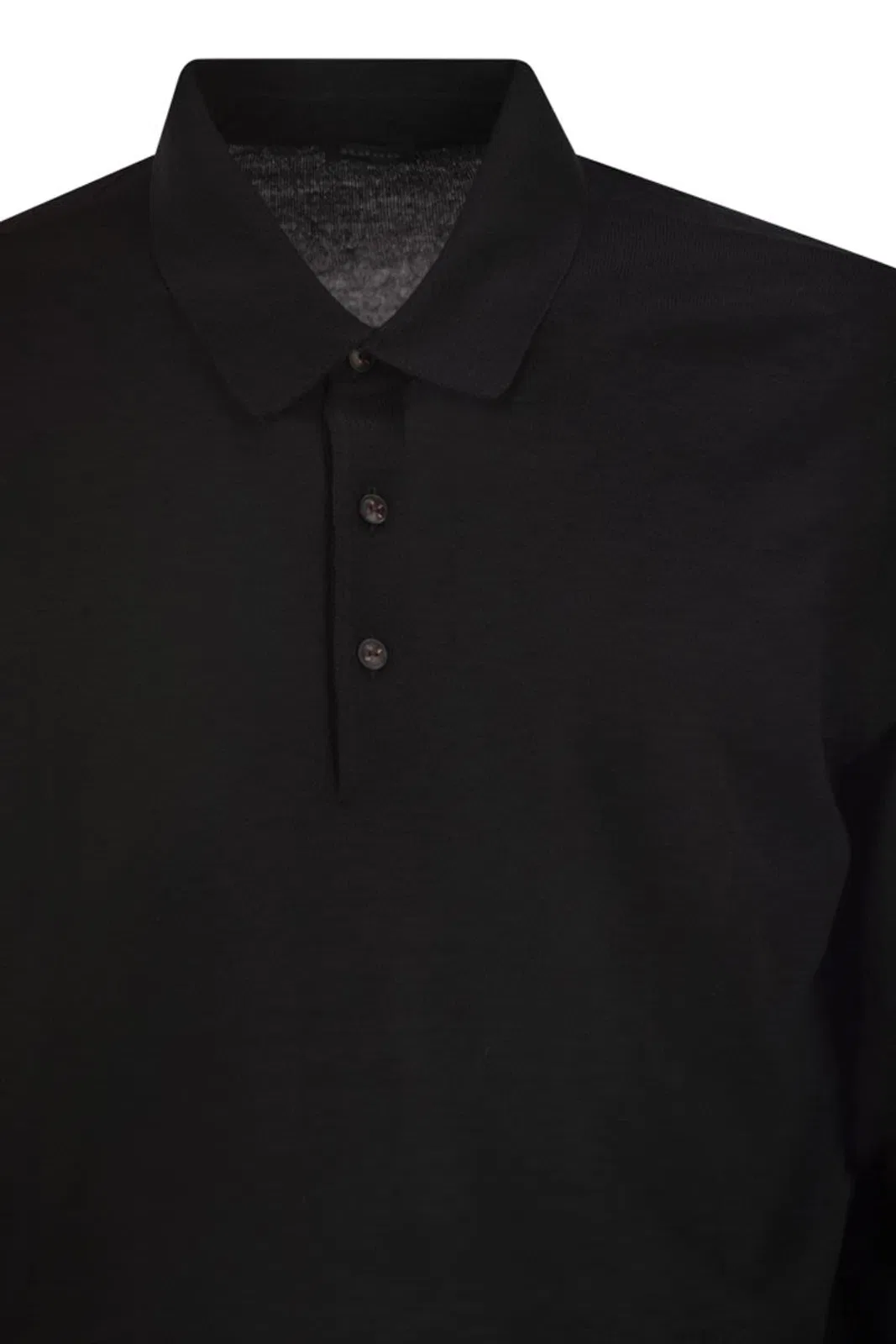 Kiton Long-Sleeved Wool Polo Shirt