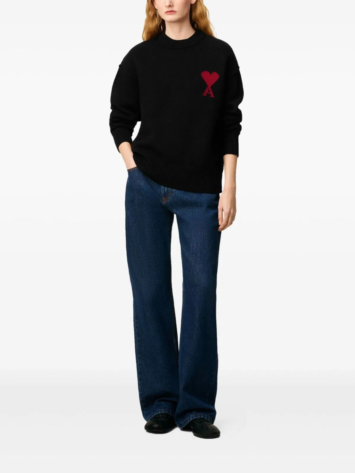 Ami paris Wool Ami De Coeur Sweater