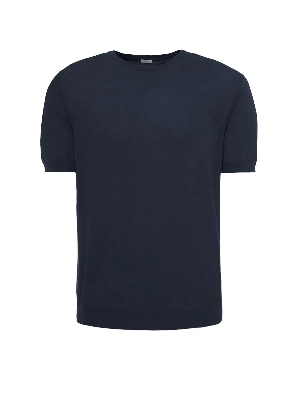 Malo Navy Blue Cotton T-Shirt