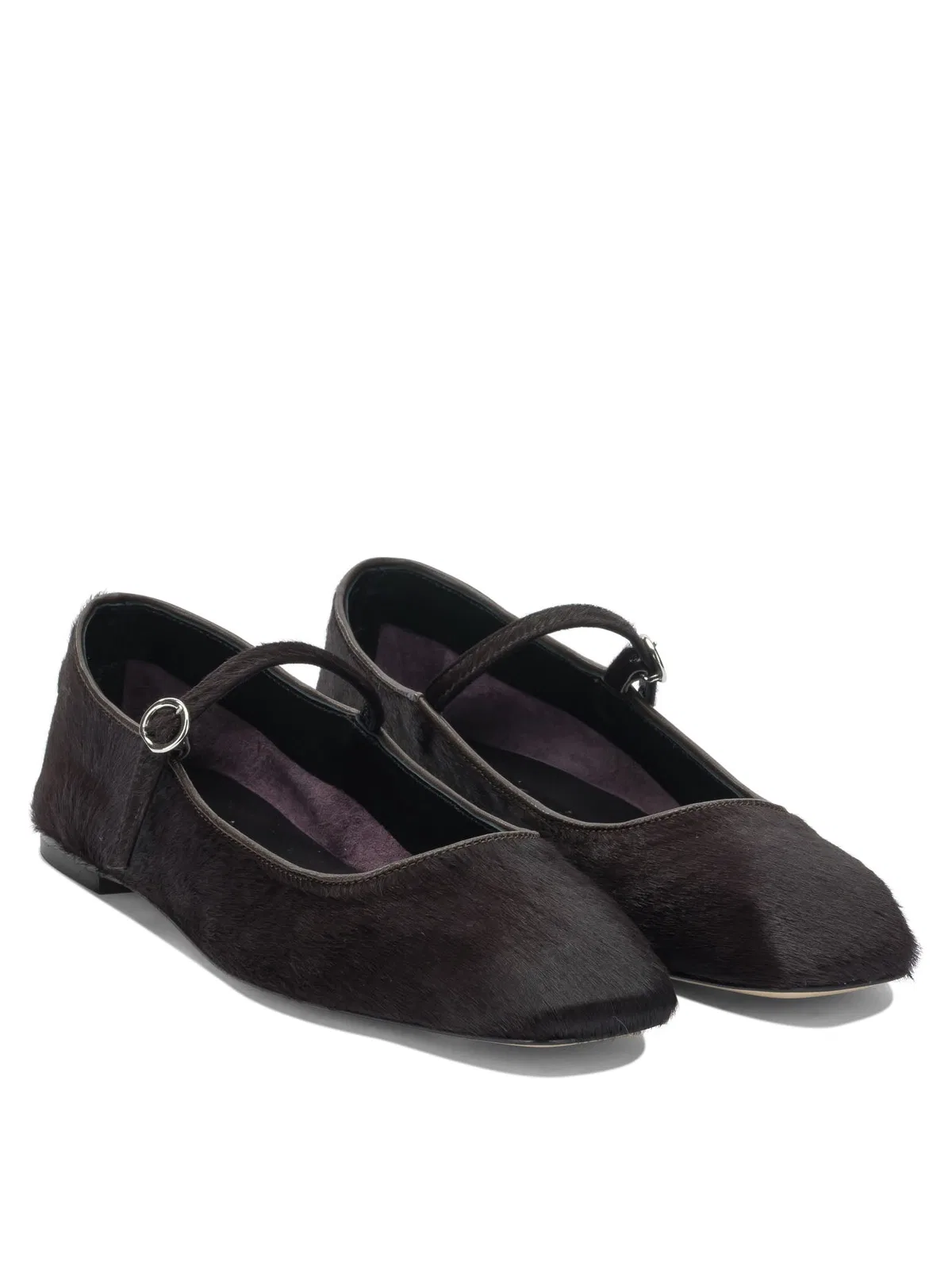 Aeyde Brown Ponyhair Ballerinas