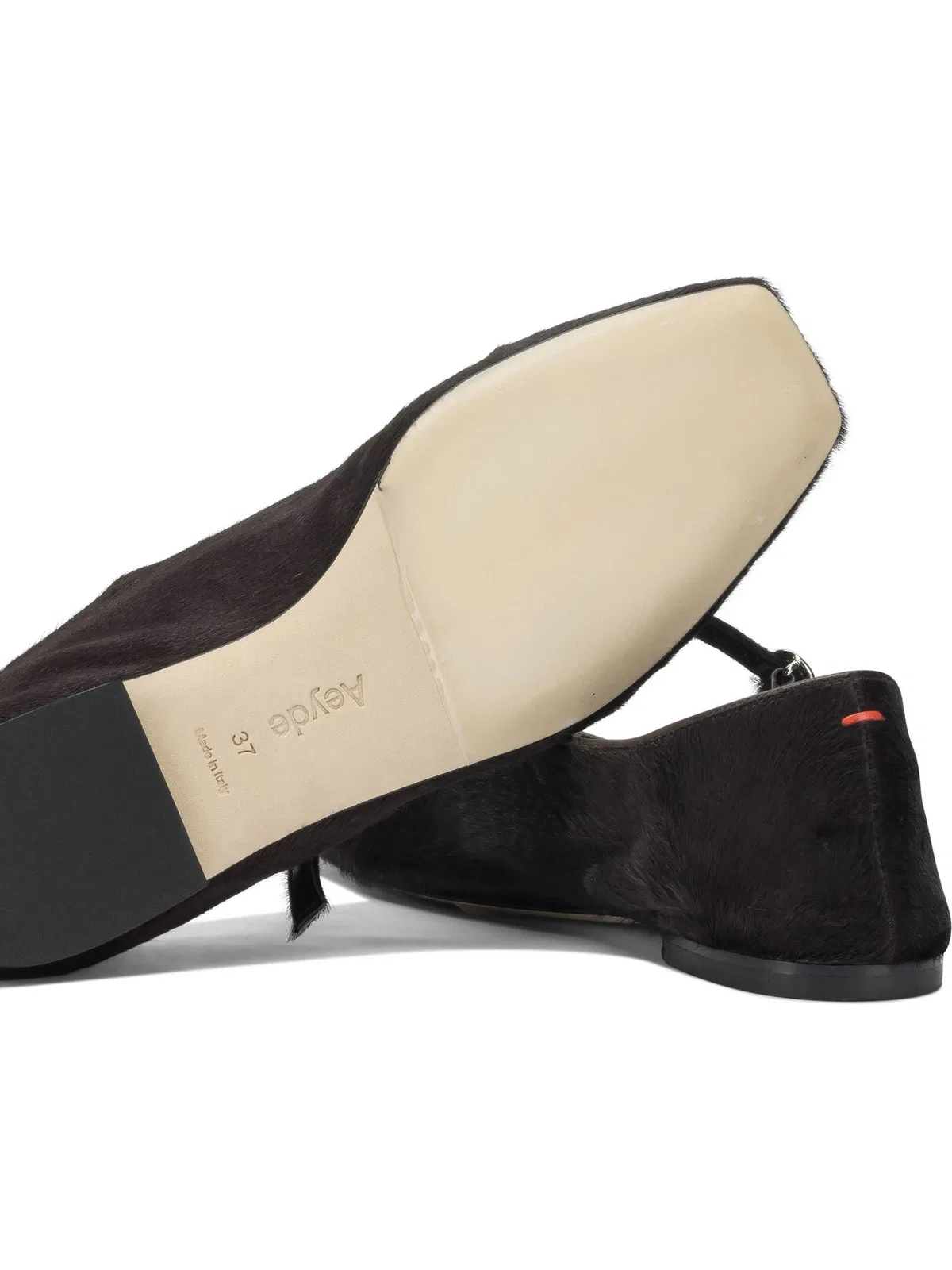 Aeyde Brown Ponyhair Ballerinas