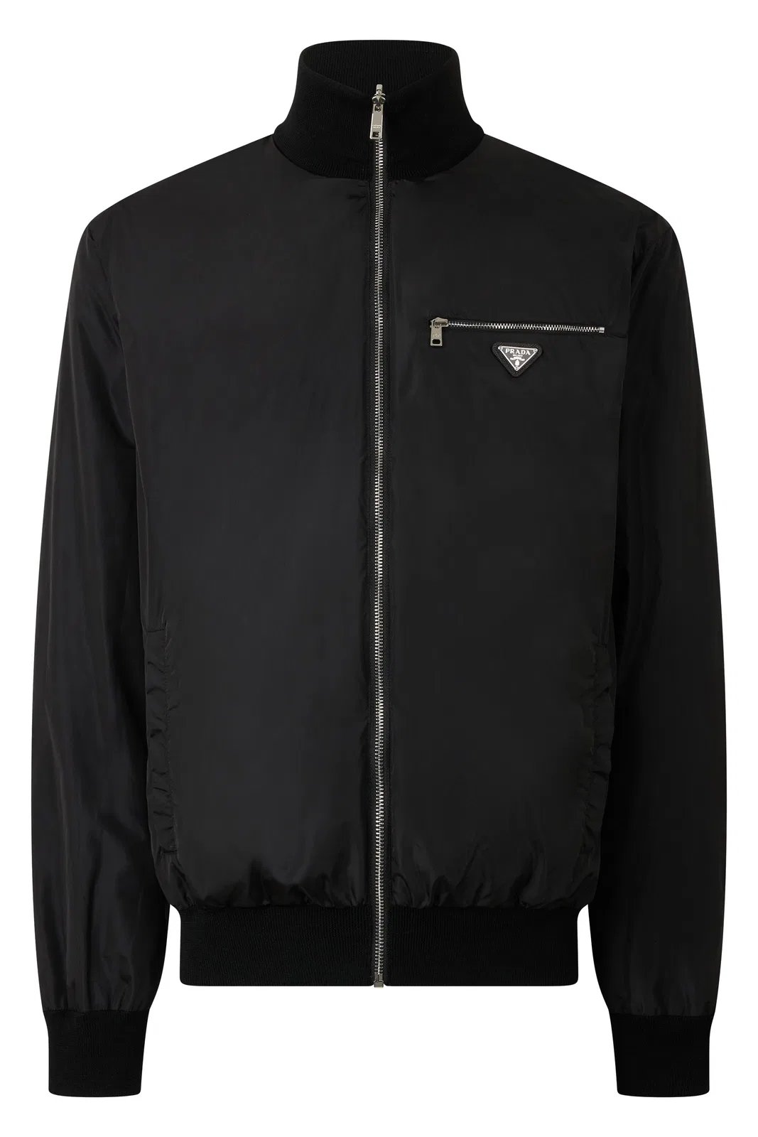 Prada Reversible Bomber In Technical Fabric