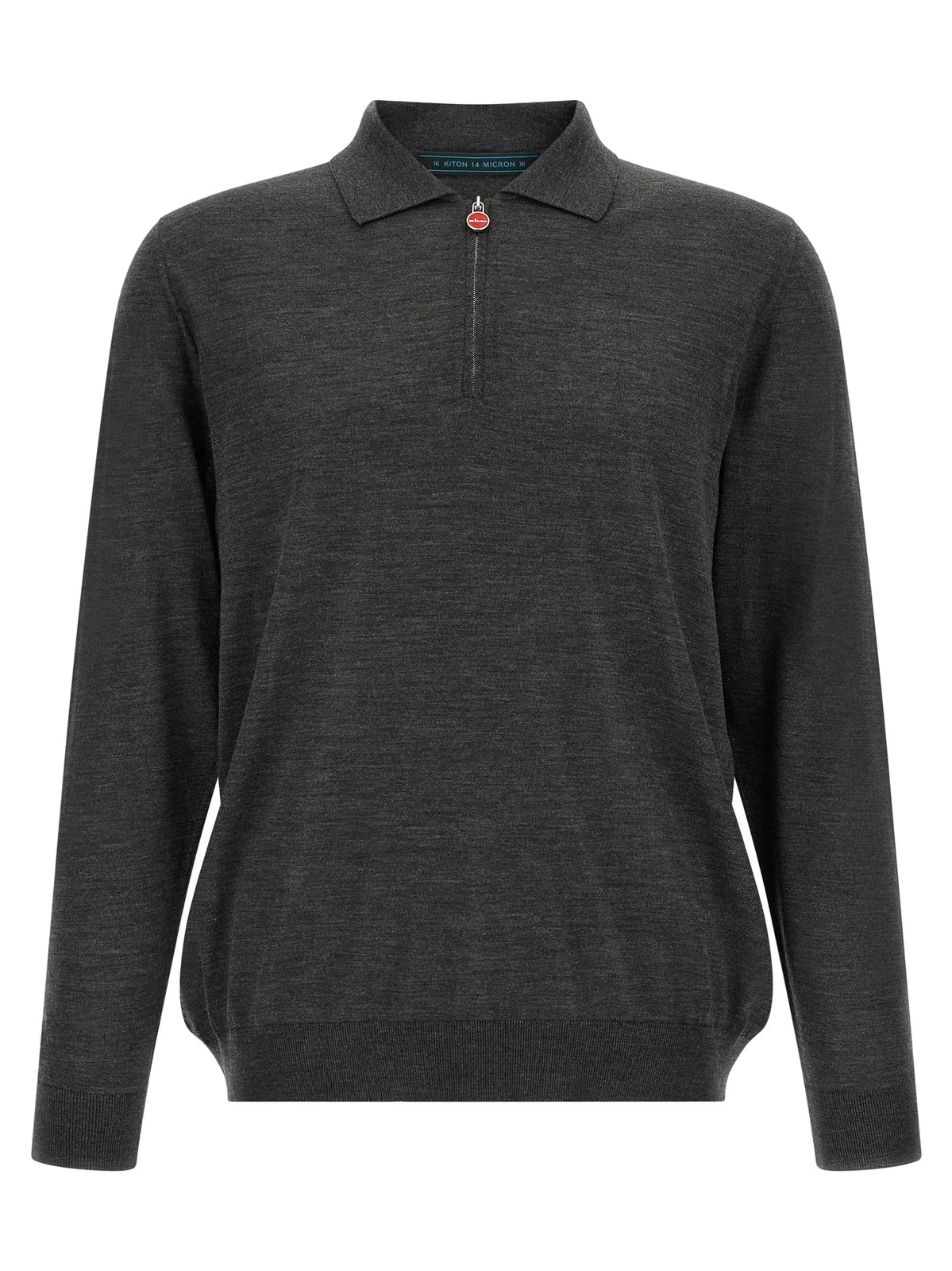 Kiton Wool Polo Shirt 14 Microns