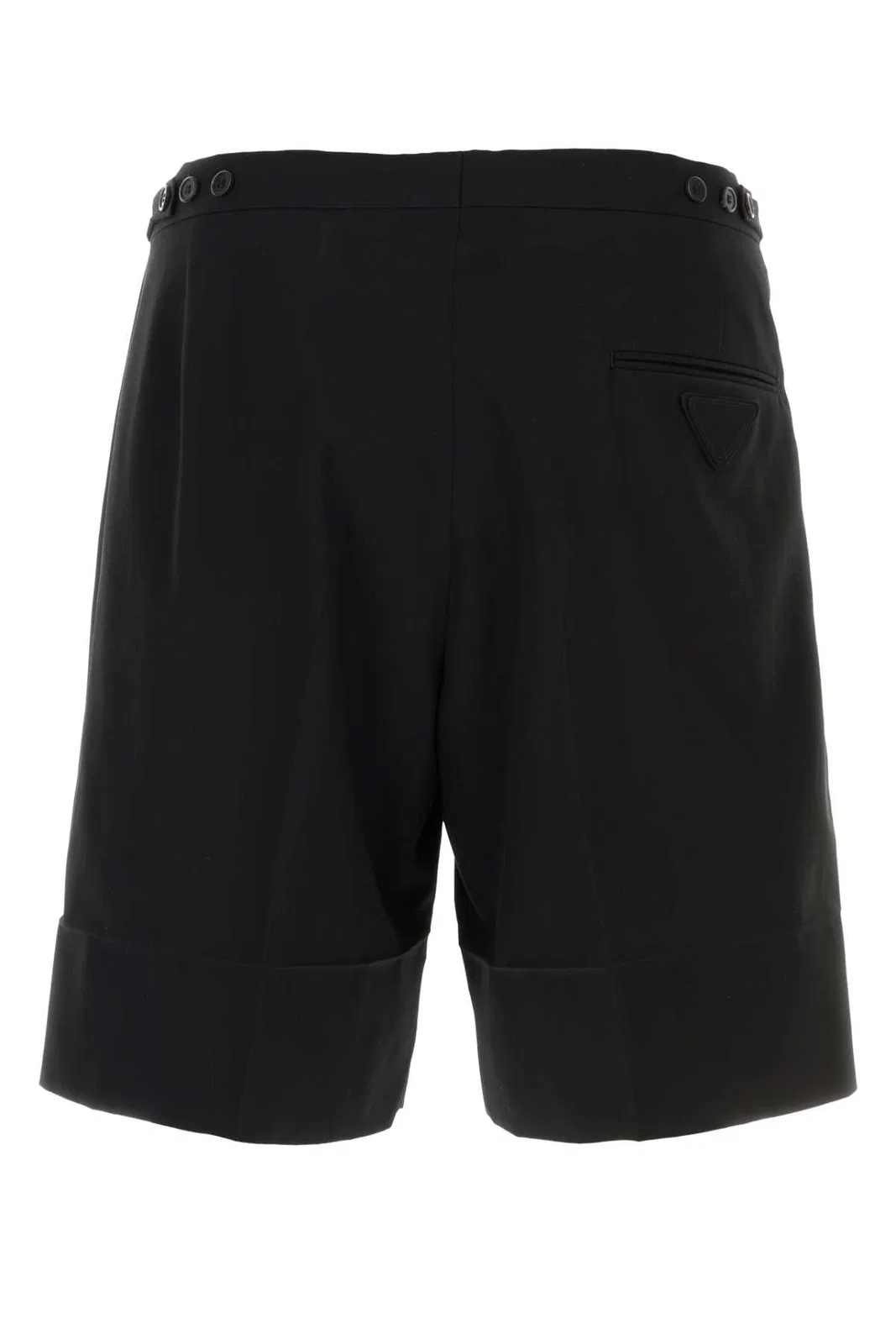 Prada Black Cotton Bermuda Shorts