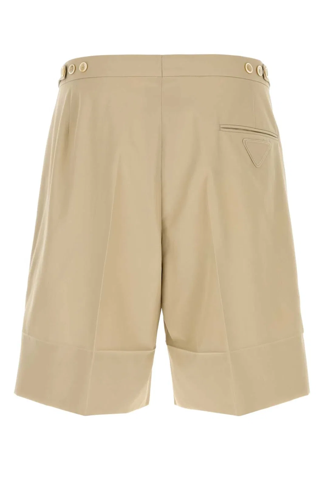 Prada Sand Cotton Bermuda Shorts