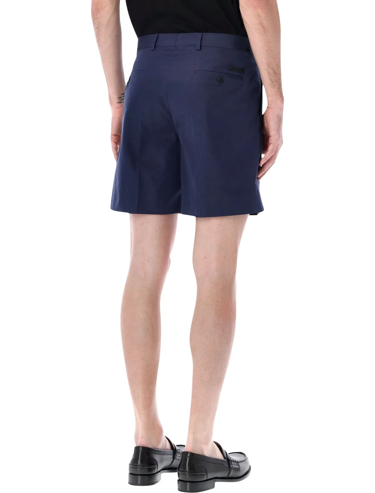 Prada Tailored Cotton Bermuda Shorts