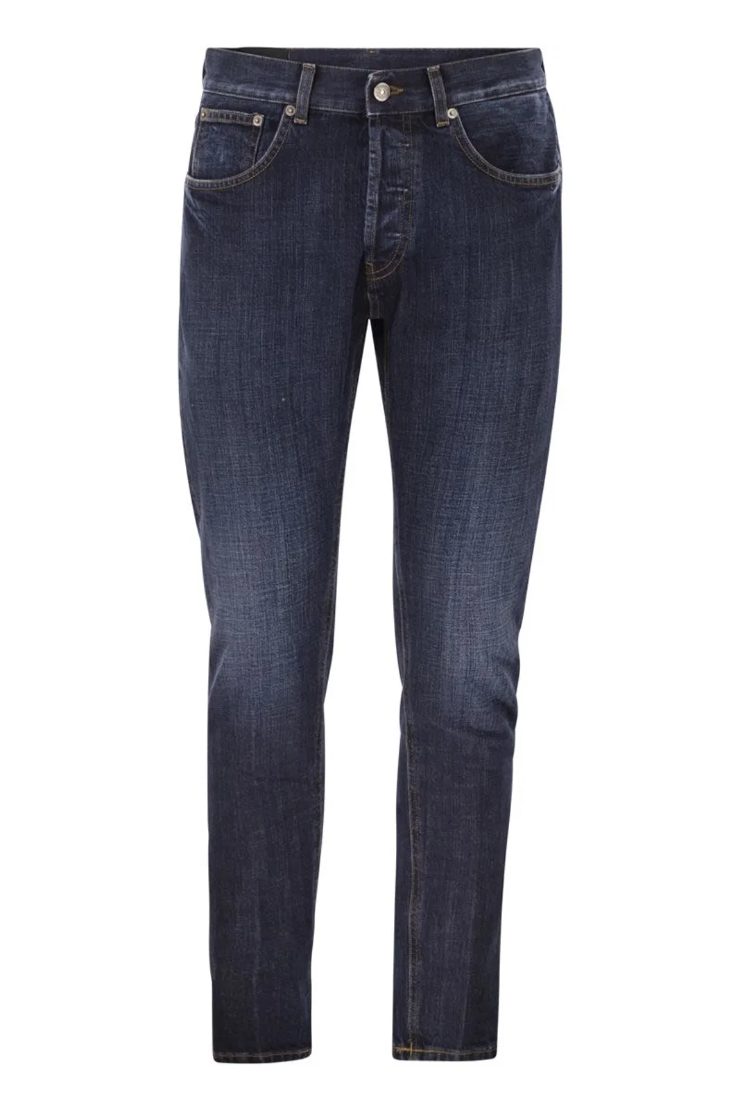 Dondup Dian - Cotton Denim Jeans With Used Blue