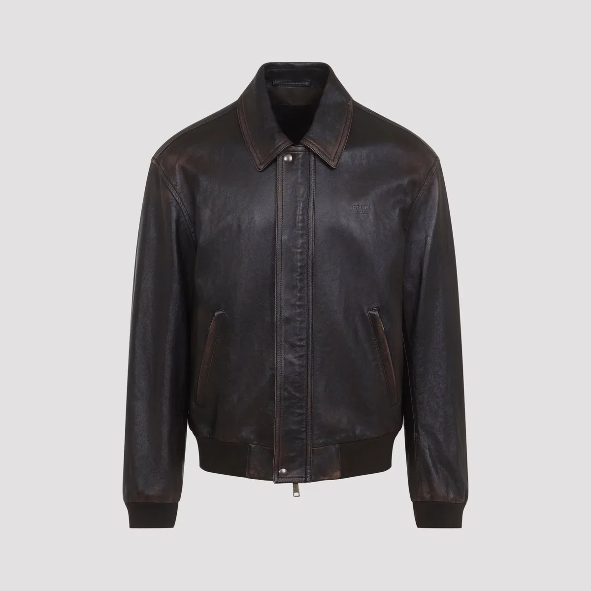 Prada Brown Leather Jacket