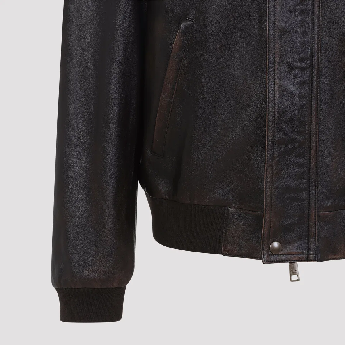 Prada Brown Leather Jacket