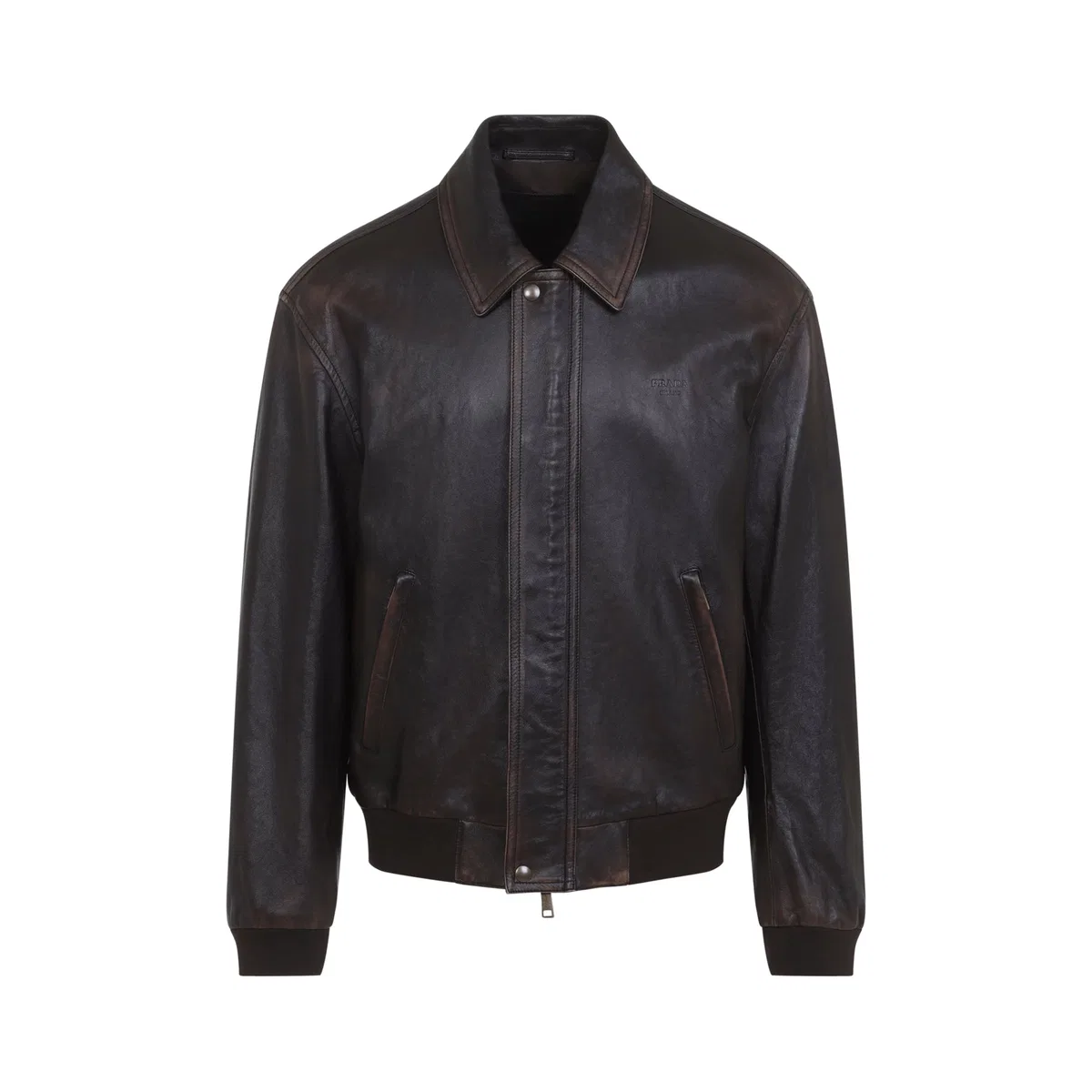 Prada Brown Leather Jacket
