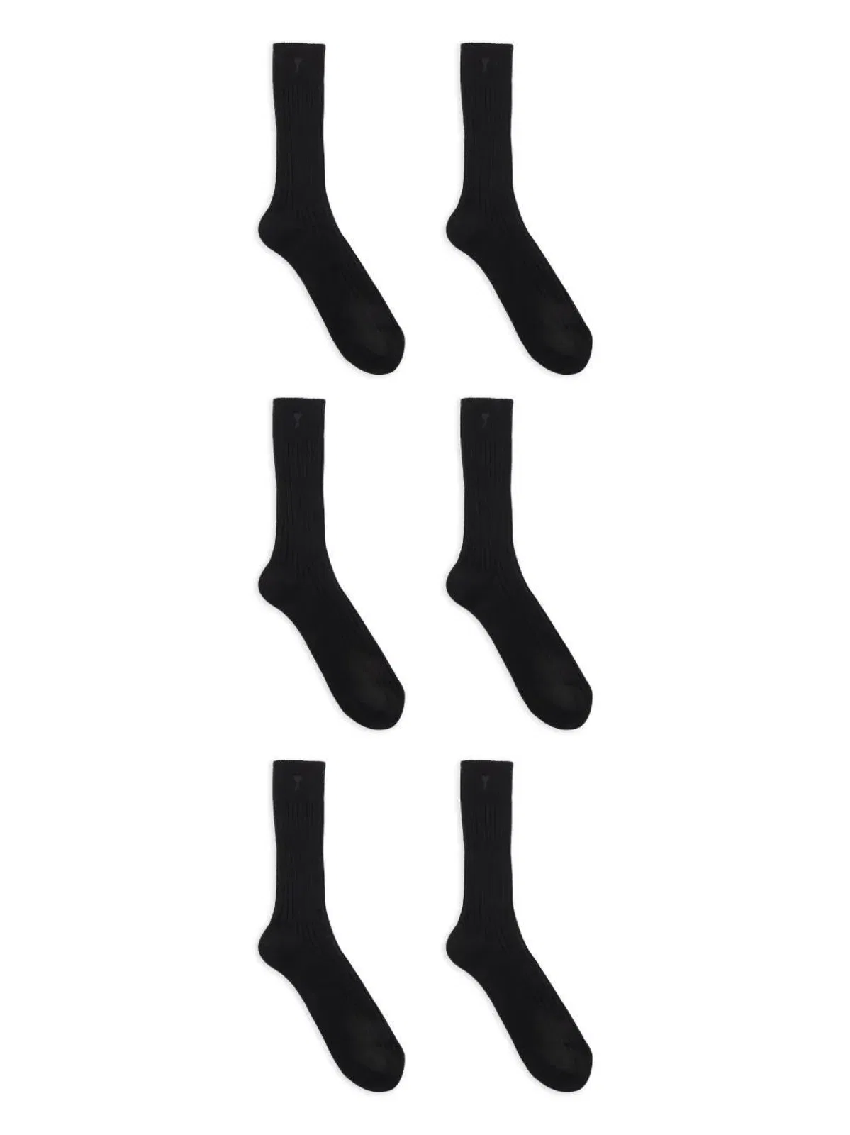 Ami paris Three Pack Black Socks