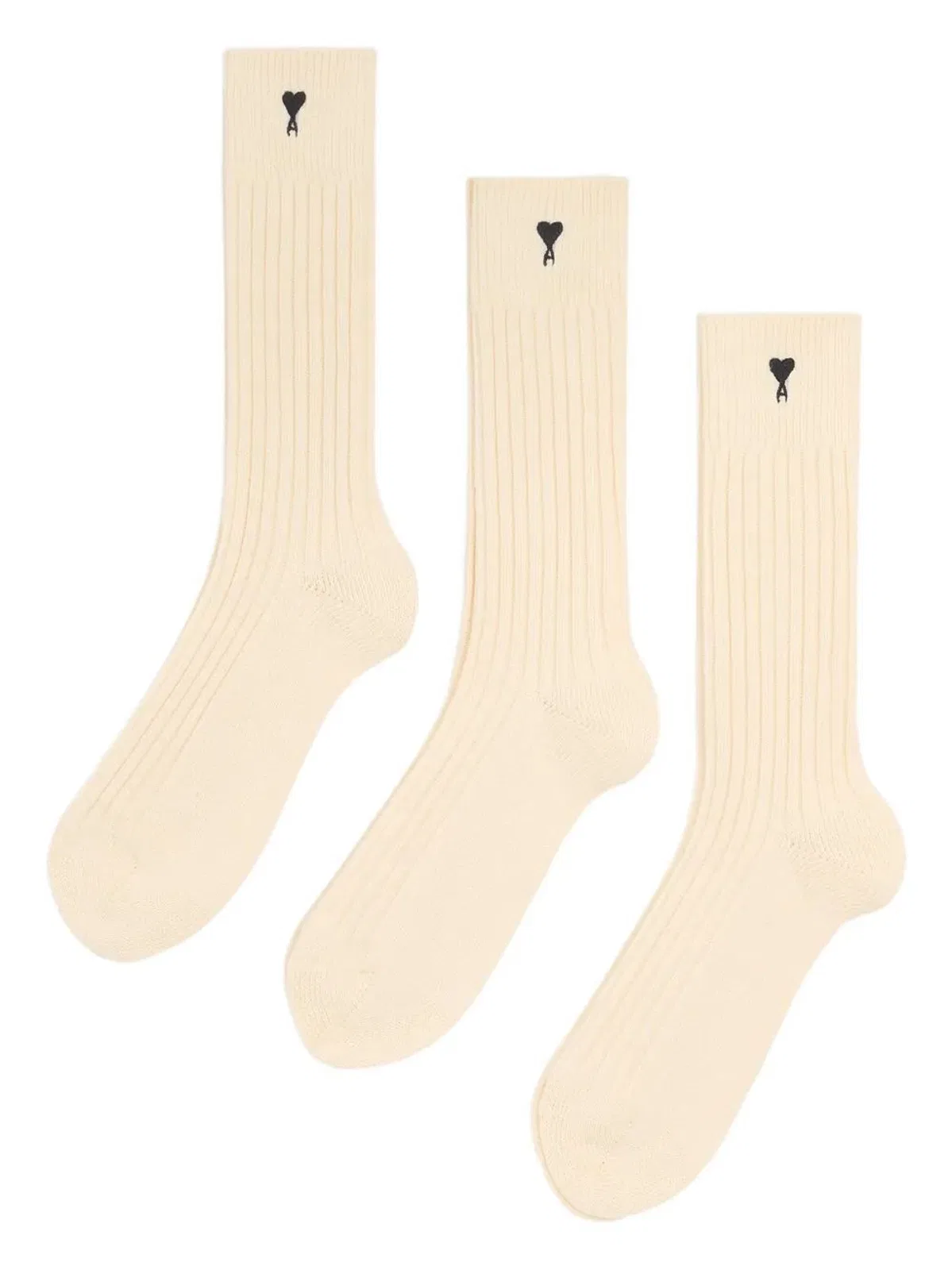 Ami paris Three Pack Black Socks