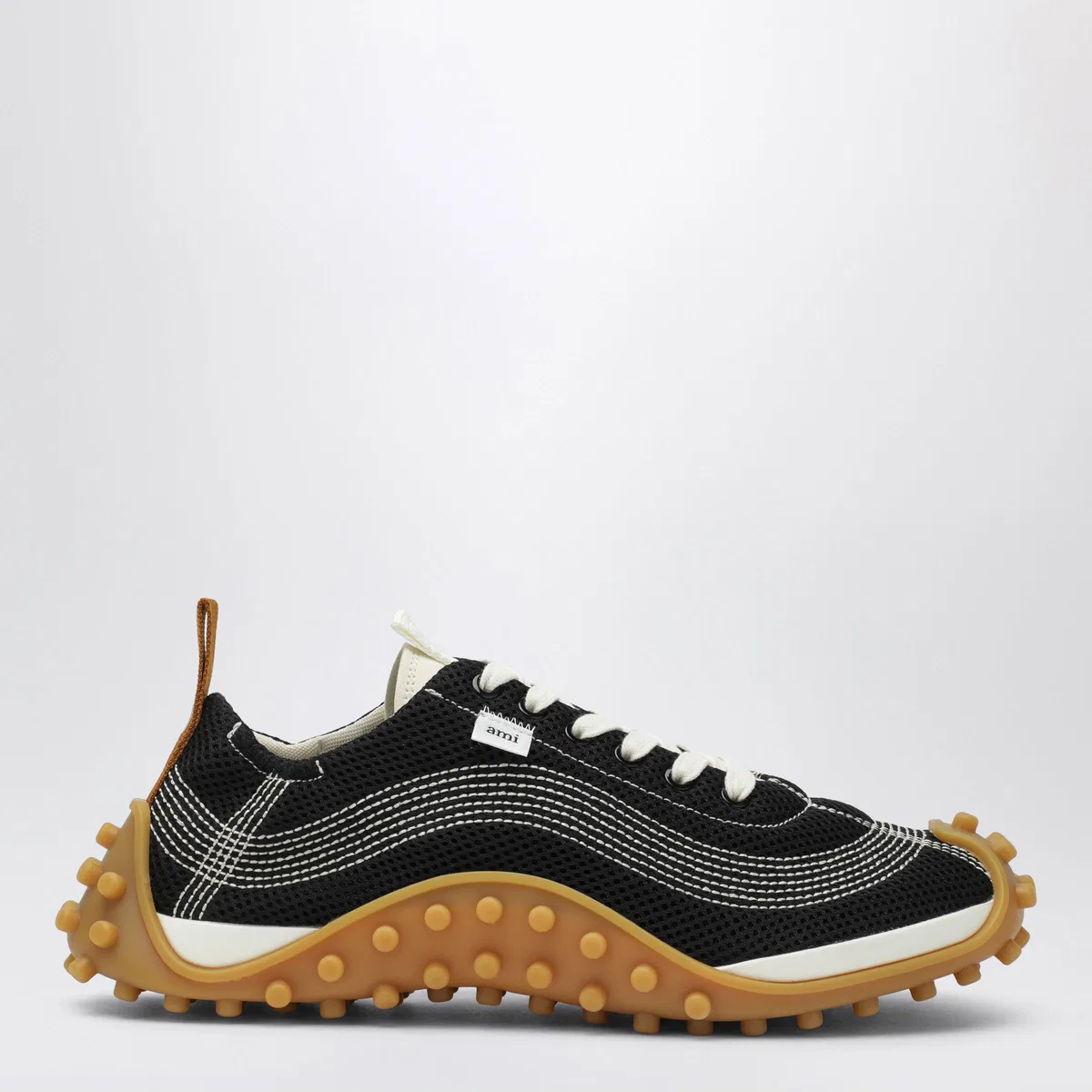 Ami paris Black/Ivory Mesh Mirage Trainers