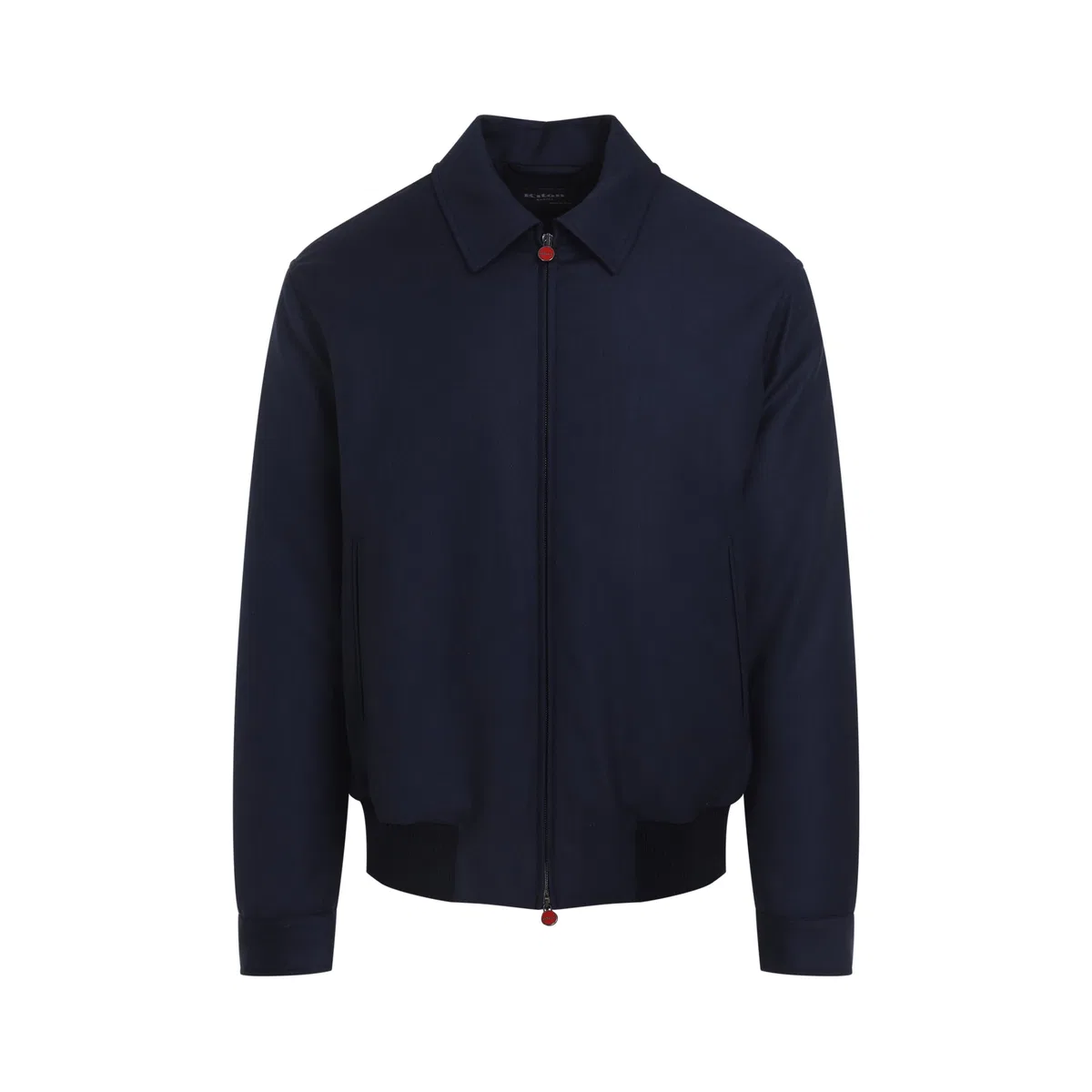 Kiton Blue Navy Bomber Jacket