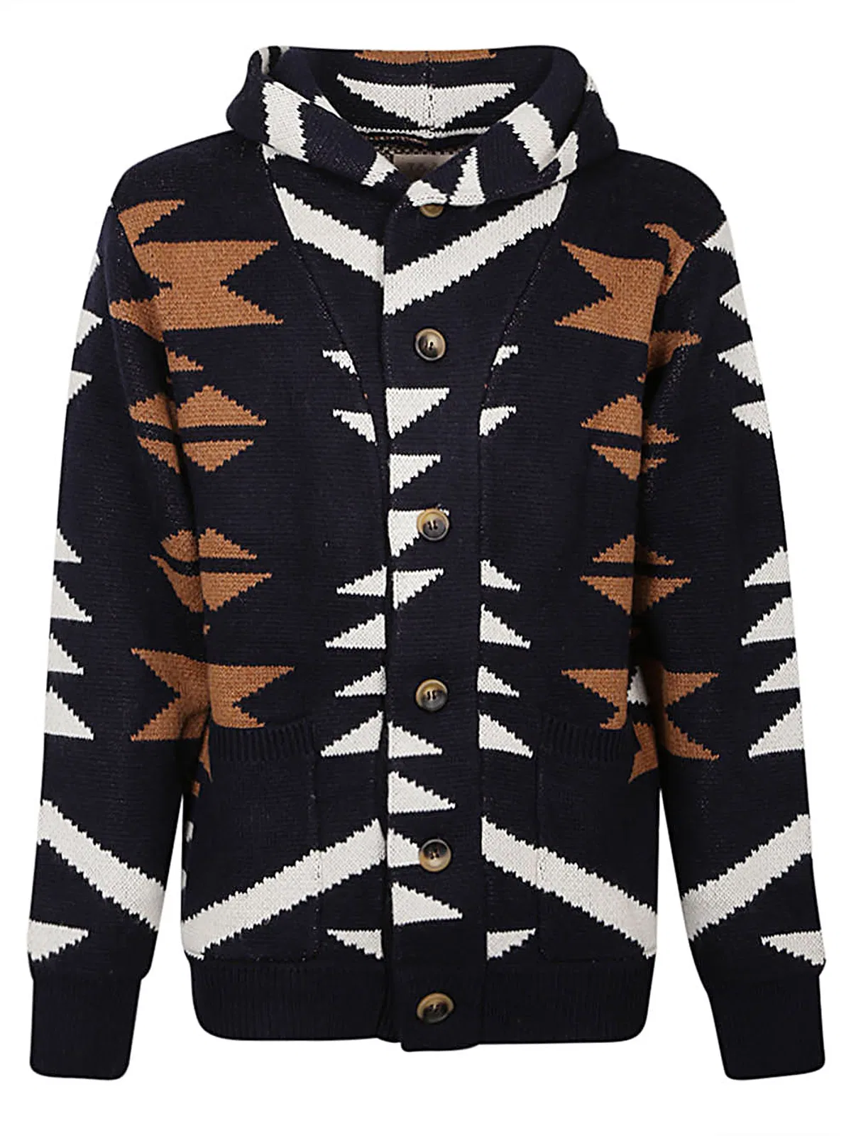 Tooco Ethnic Print Cardigan