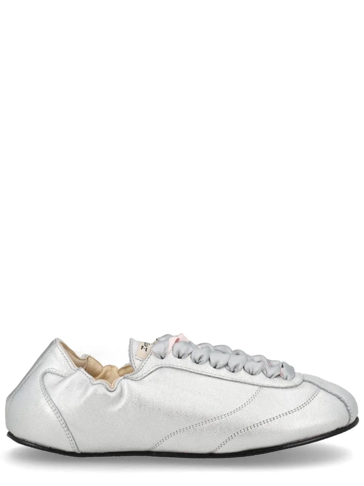 Repetto Silver Calfskin Lambskin Polyurethane Th