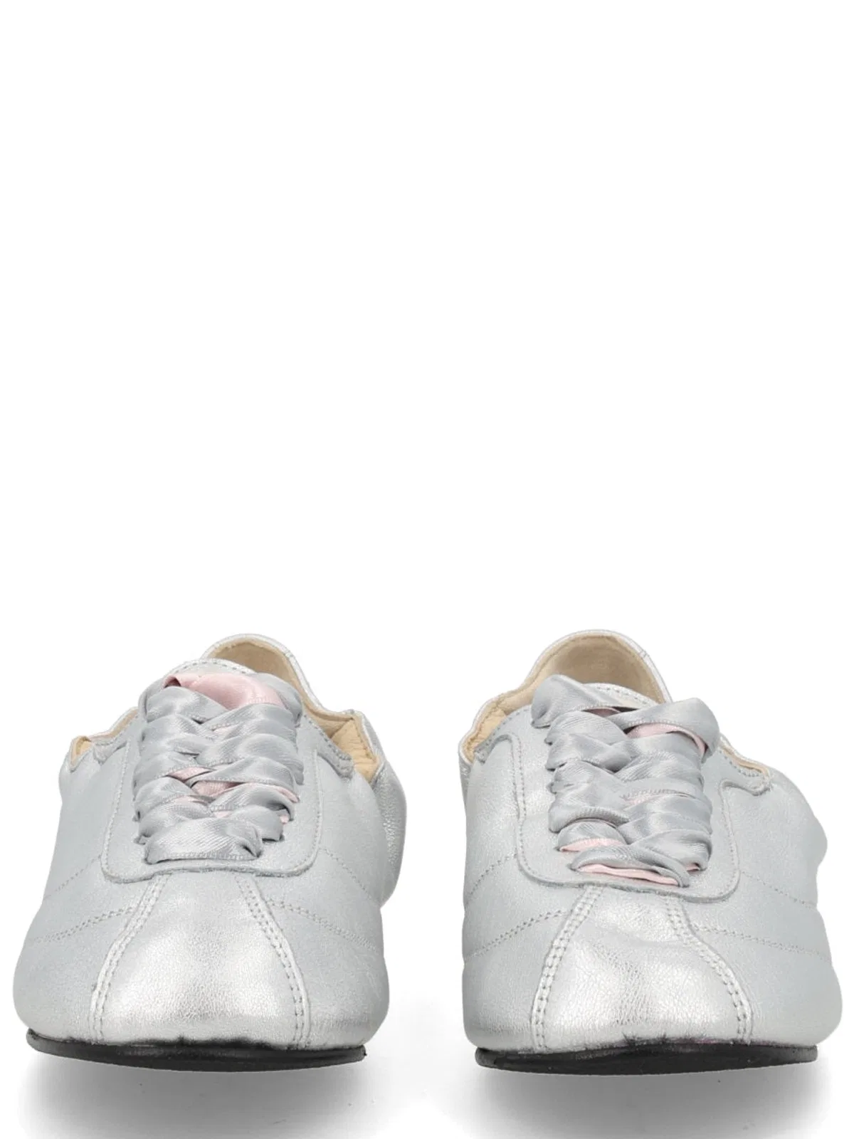 Repetto Silver Calfskin Lambskin Polyurethane Th