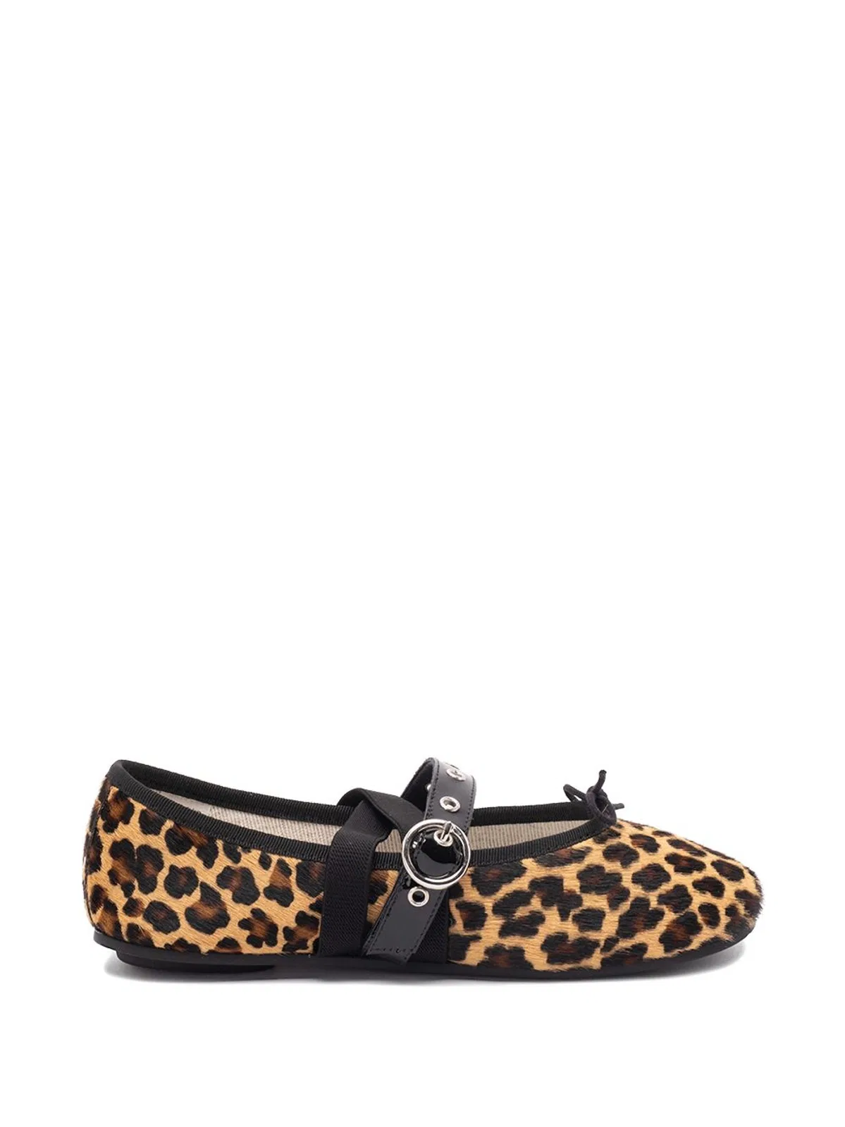 Repetto Noir Leopa Leopard Print Flat Shoes