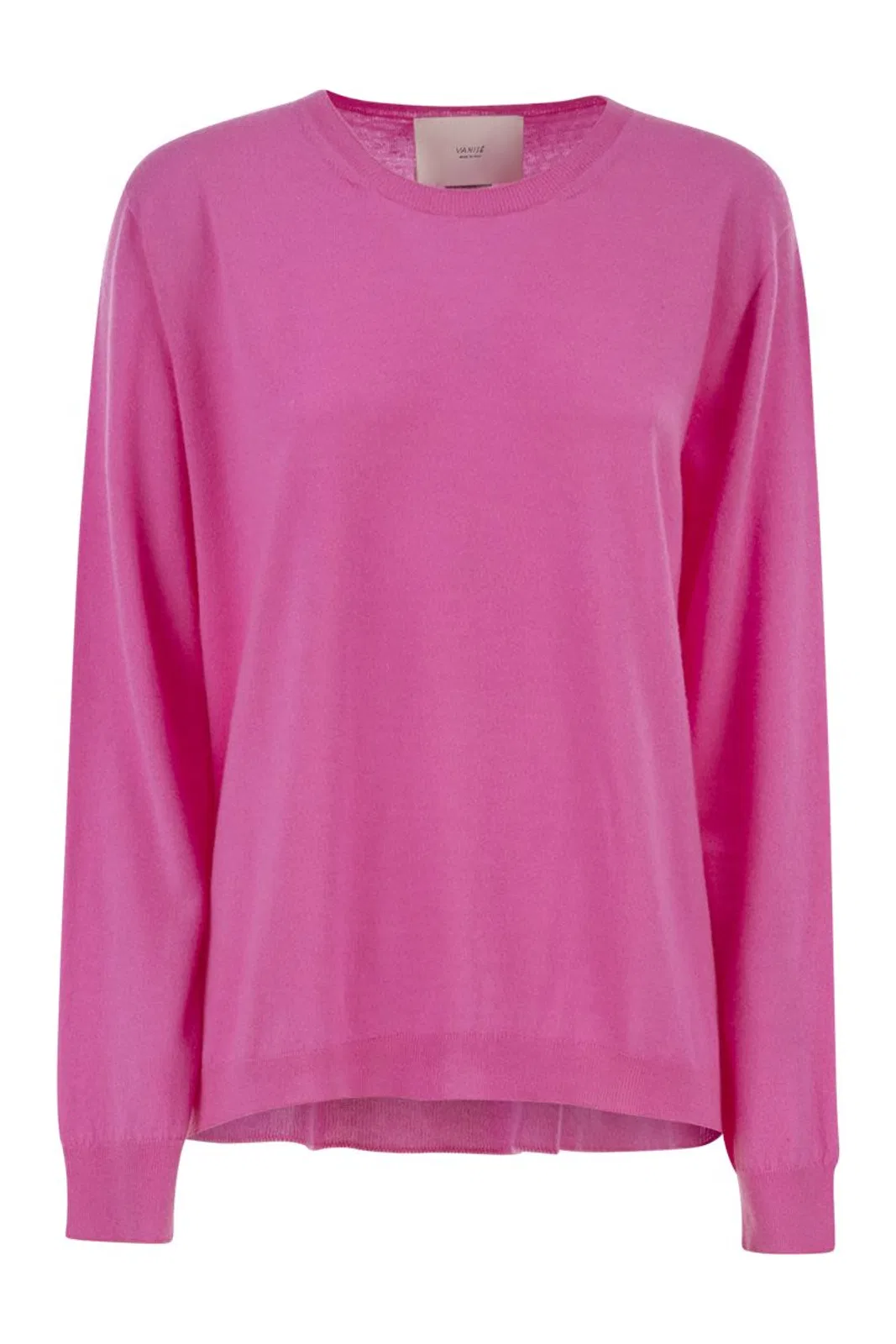 Vanisé Cashmere Crew-Neck Jumper With Fluid Sil