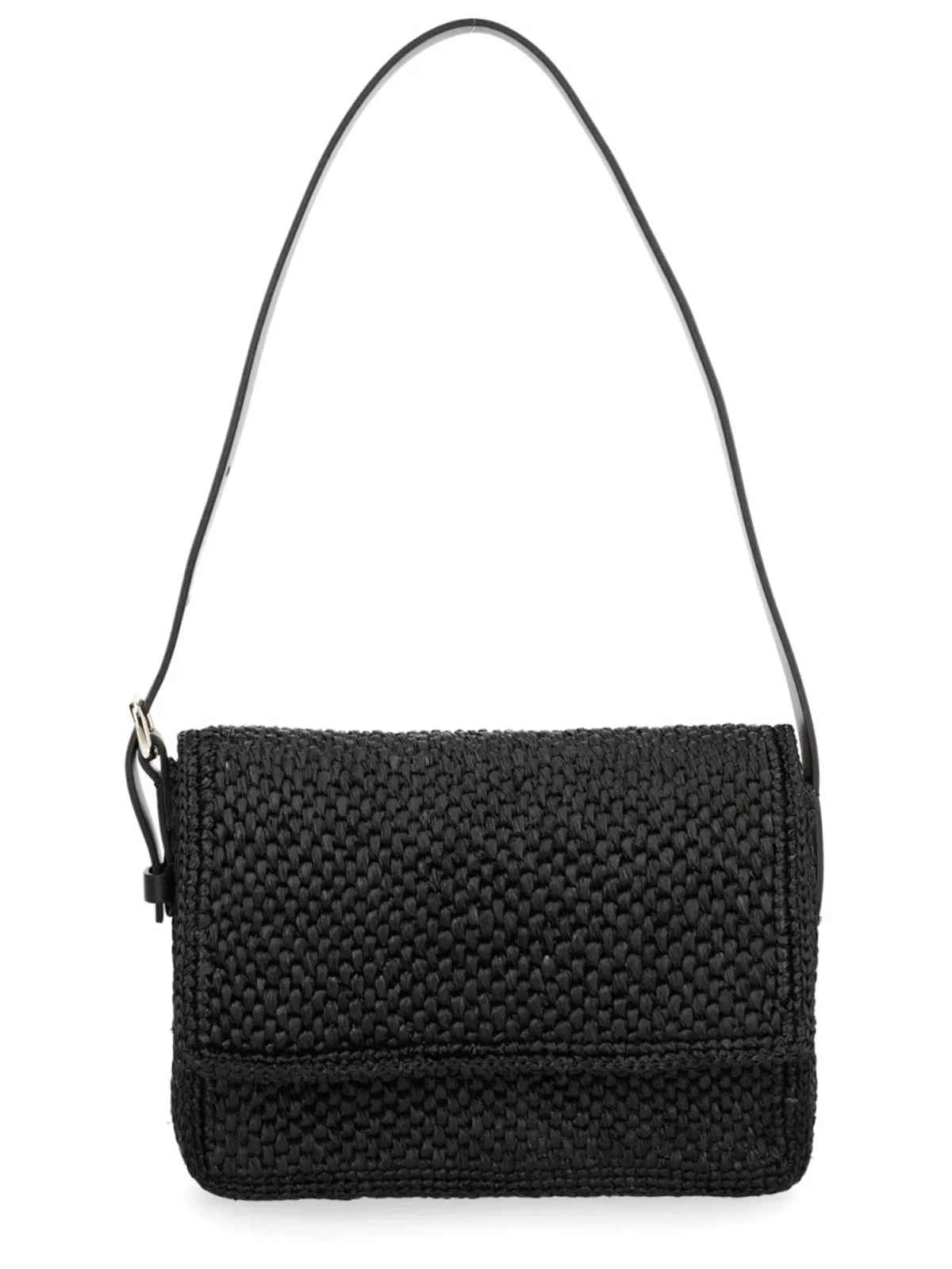 Manebí Manebi Black Raffia Shoulder Bag