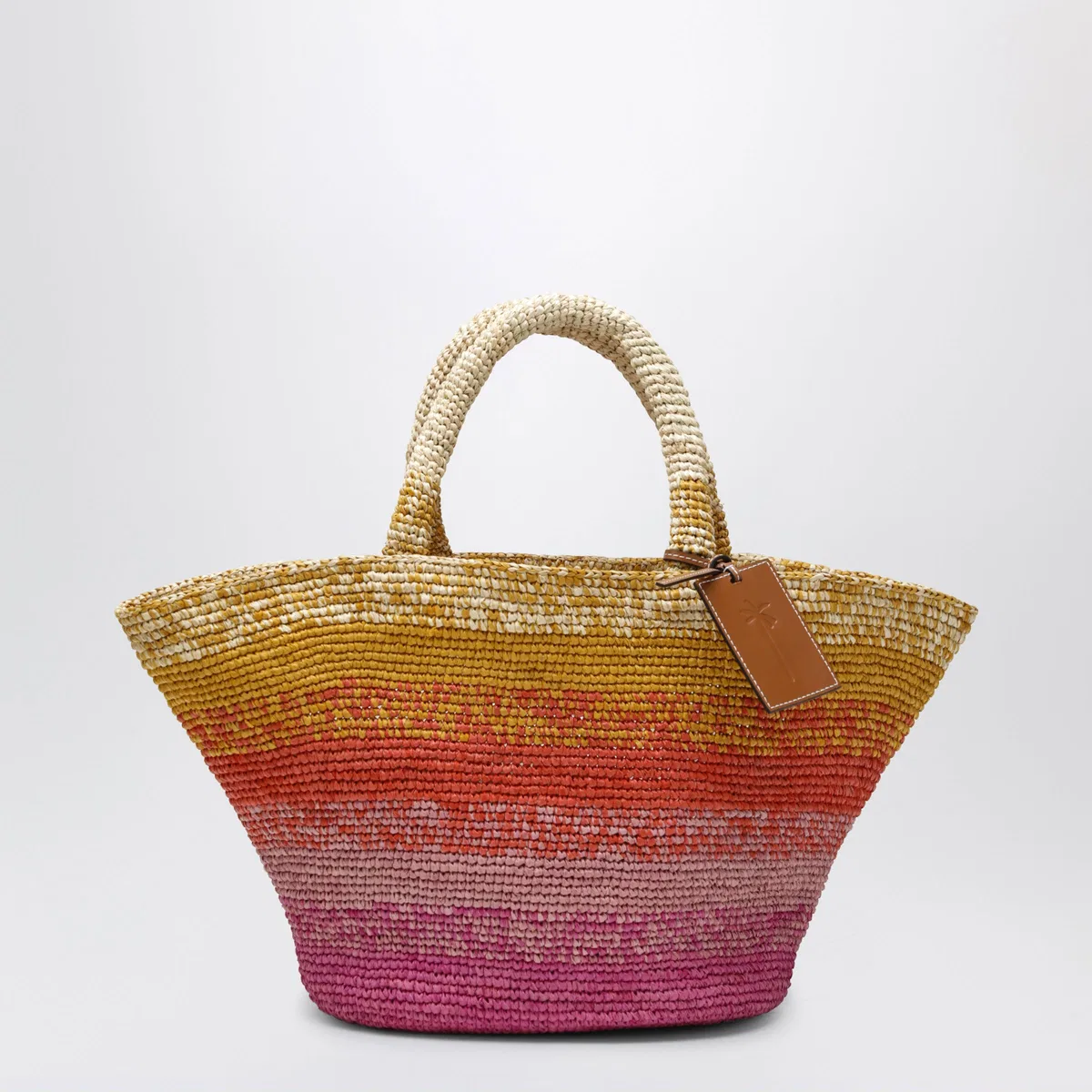 Manebí Sunset Glow Panier Bag In Raffia