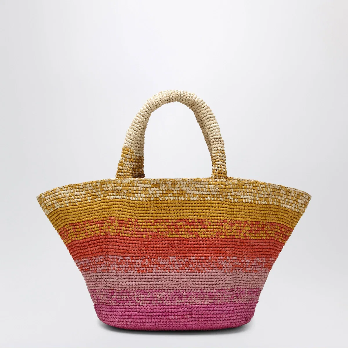Manebí Manebi Sunset Glow Panier Bag In Raffia