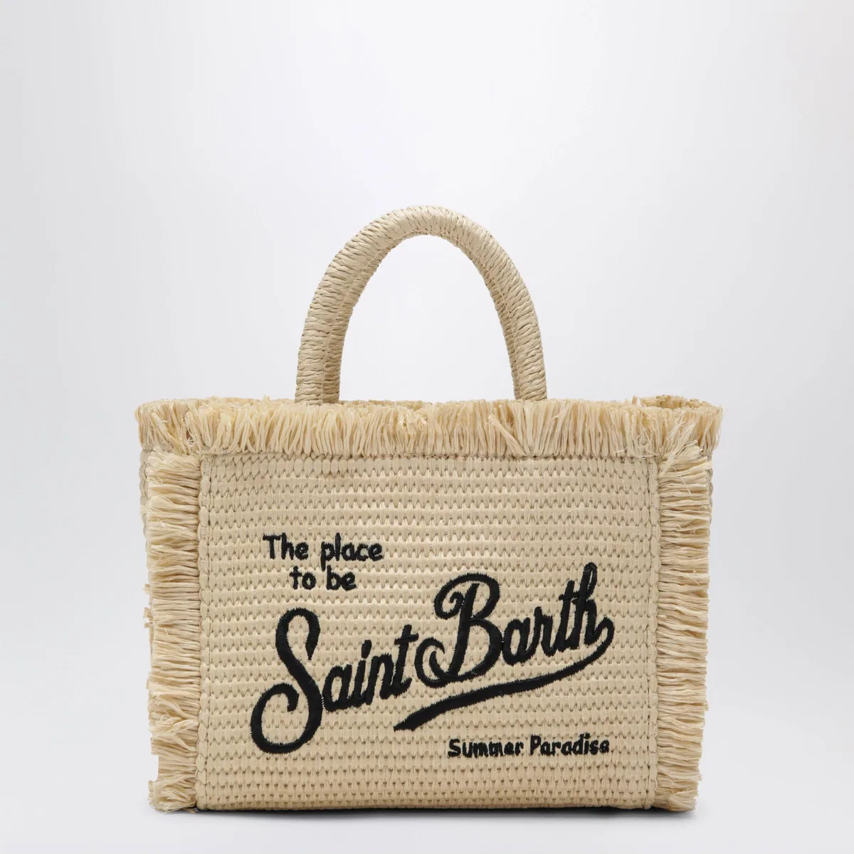 Mc2 Saint Barth Small Colette Bag In Straw-Effect Fabric