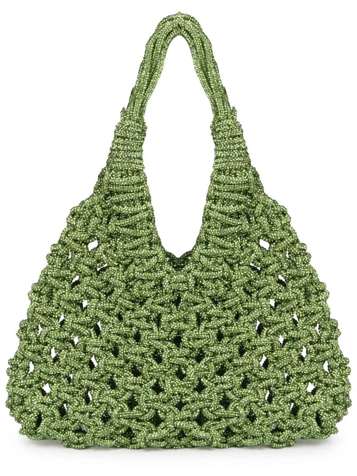 Hibourama Green Resina Handbags Made In Italy.