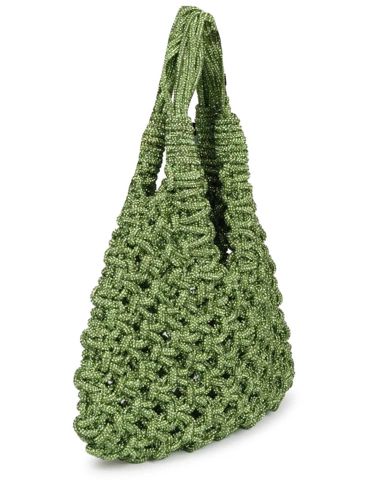 Hibourama Green Resina Handbags Made In Italy.