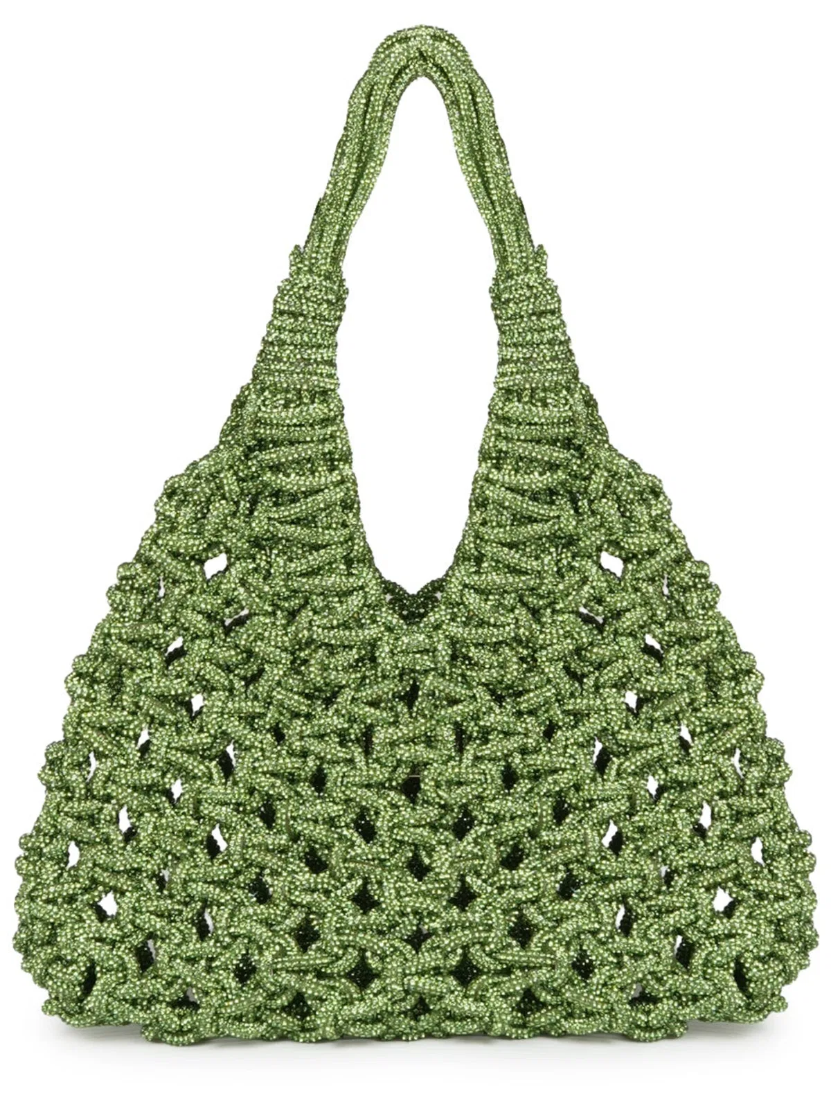 Hibourama Green Resina Handbags Made In Italy.