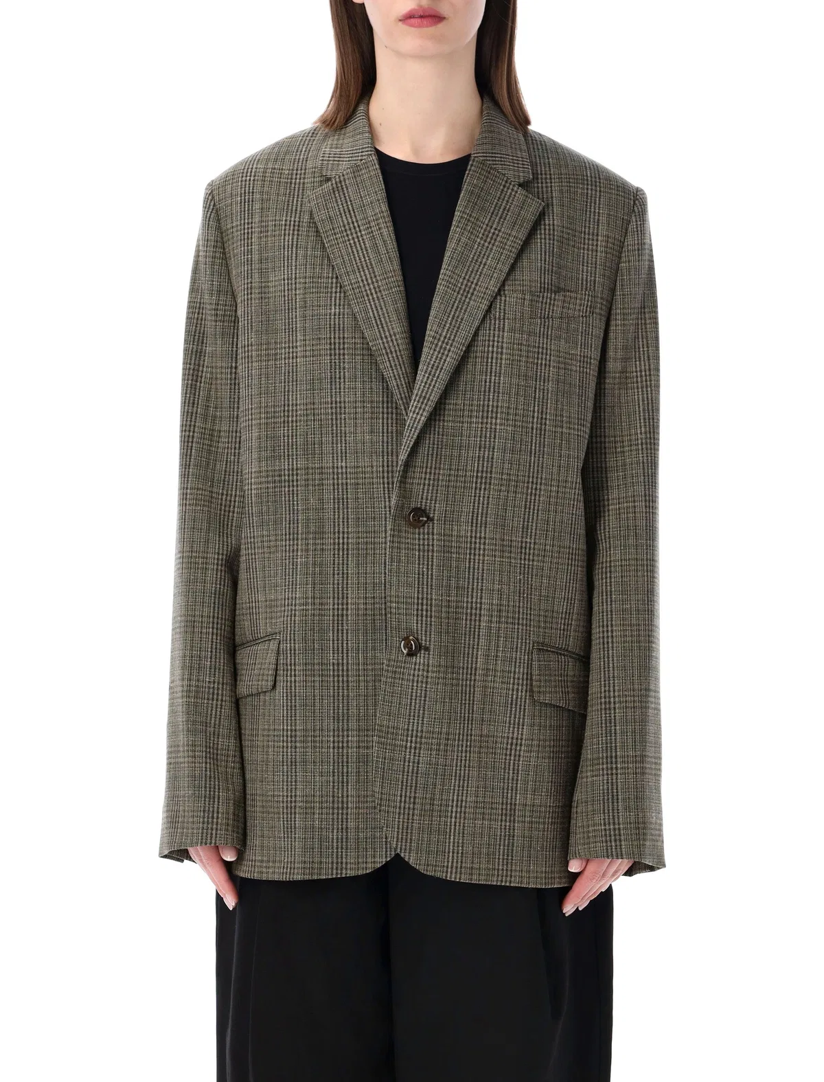 Soeur Hermosa Checked Tailored Blazer