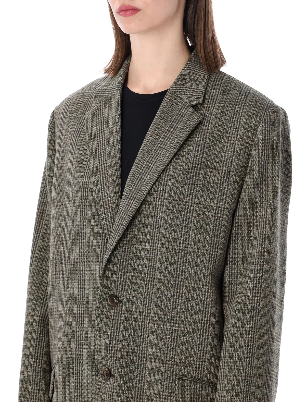 Soeur Hermosa Checked Tailored Blazer