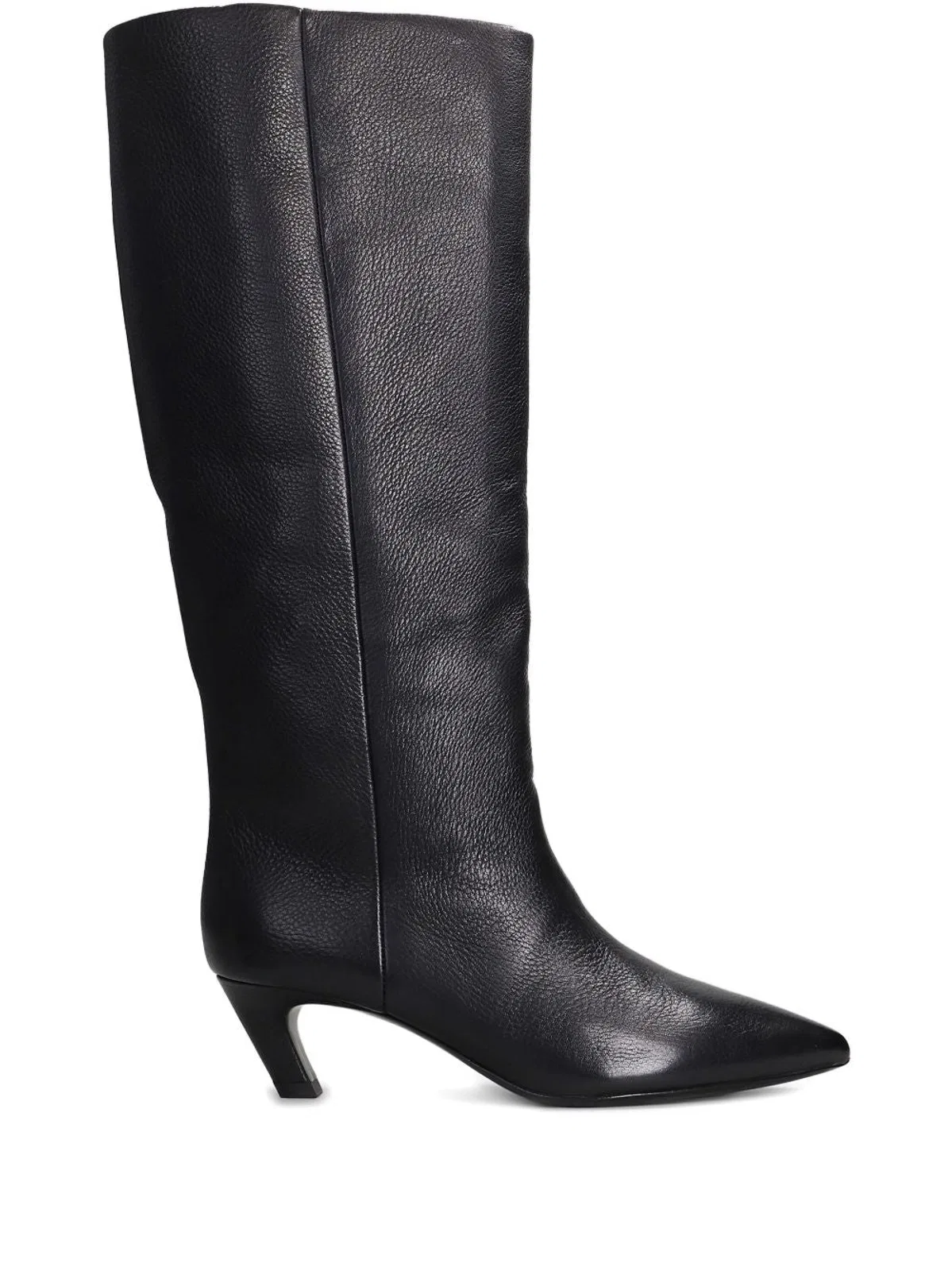 Ash Black Leather Boots