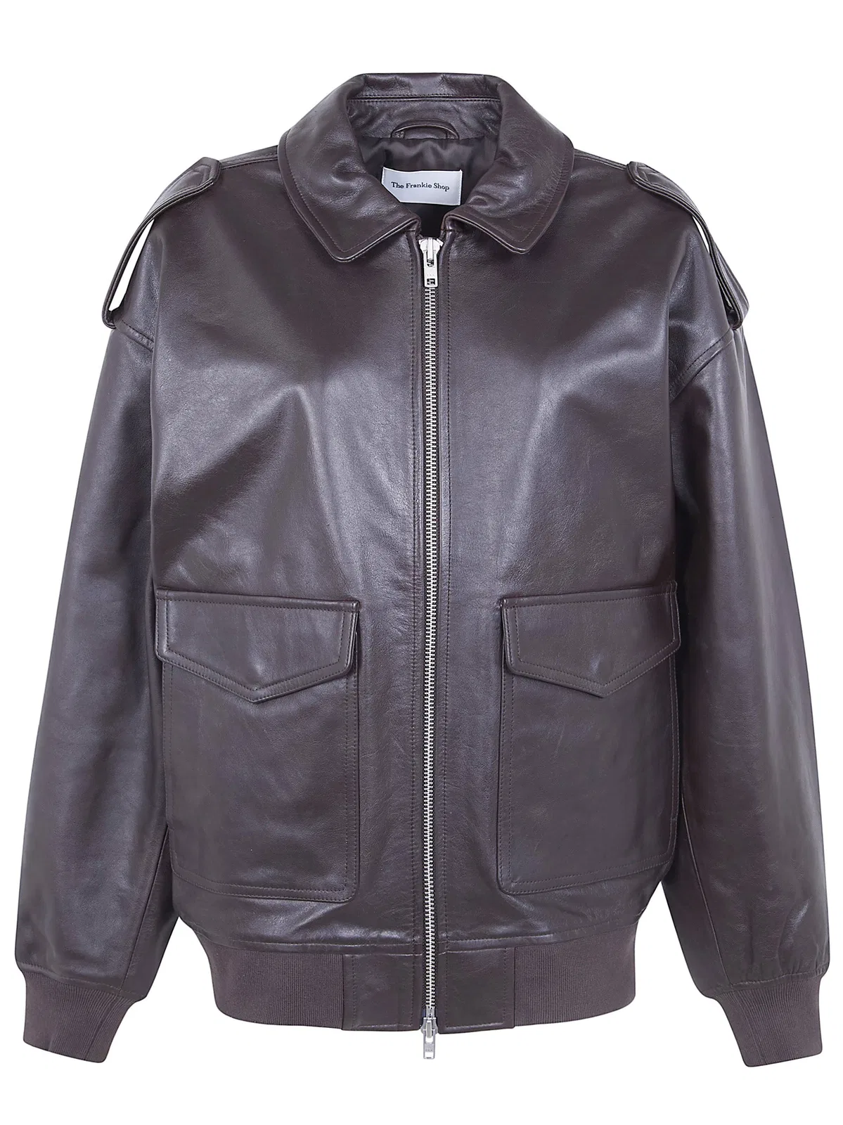 The Frankie Shop "Viper" Leather Jacket