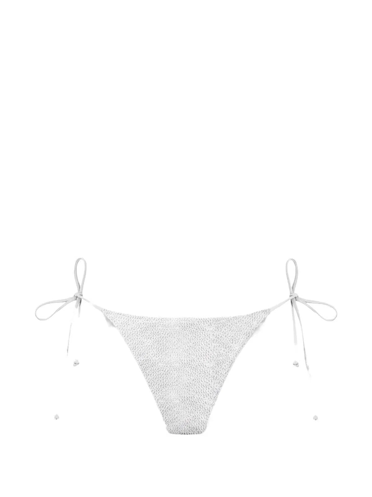Mc2 Saint Barth White Textured Finish Side-Tie Underwear