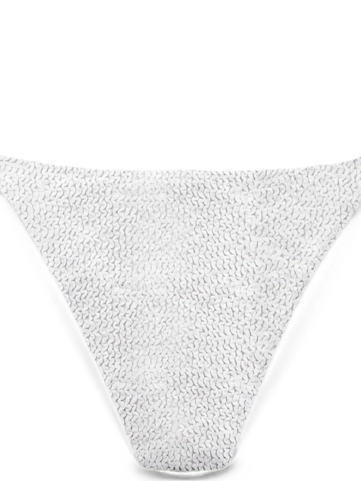 Mc2 Saint Barth White Textured Finish Side-Tie Underwear
