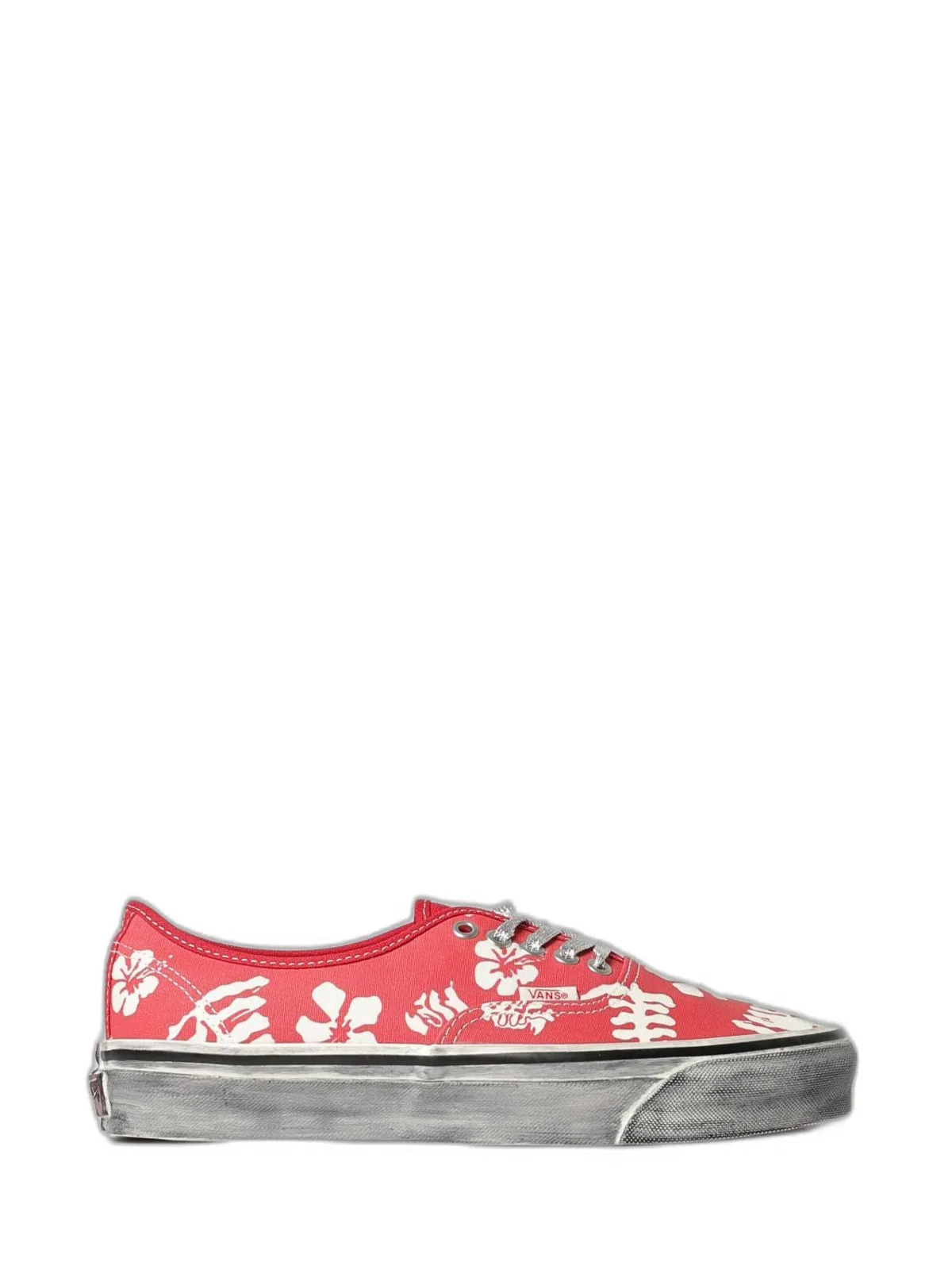 Vans Red Canvas Rubber Flat Shoes
