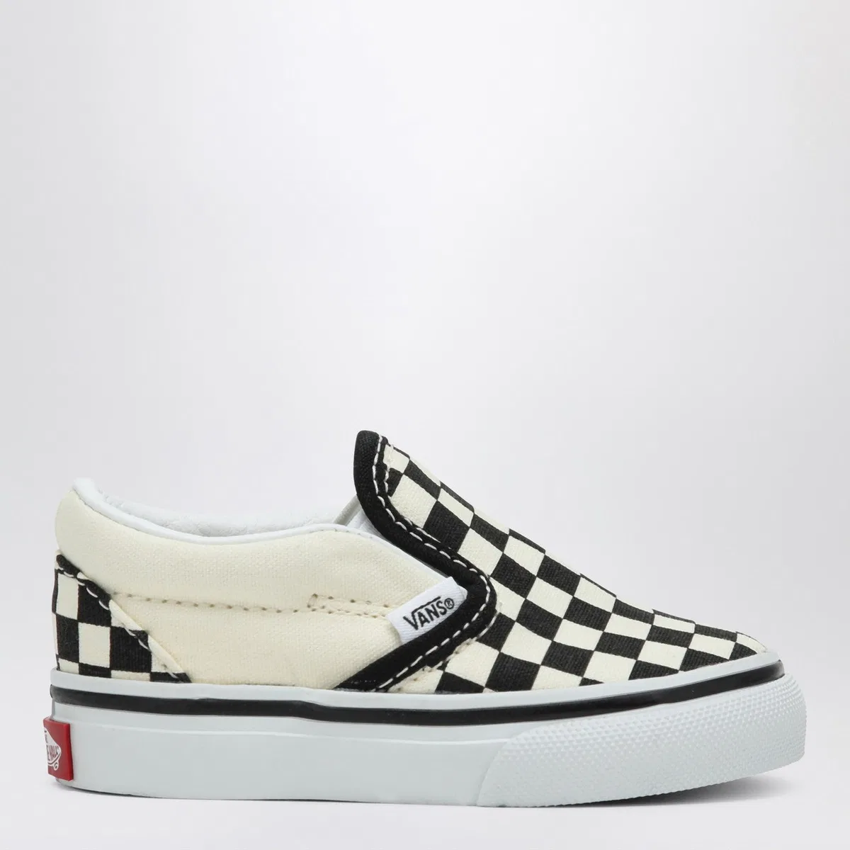 Vans Slip-On Sneakers White/Black With Check 
