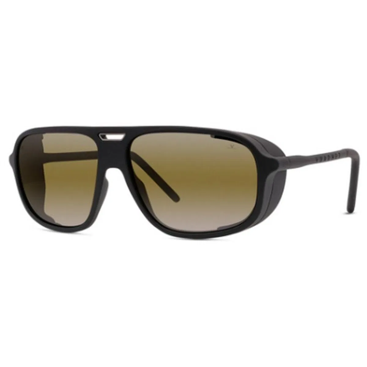 Vuarnet Matte Black Brown Injected Sunglasses