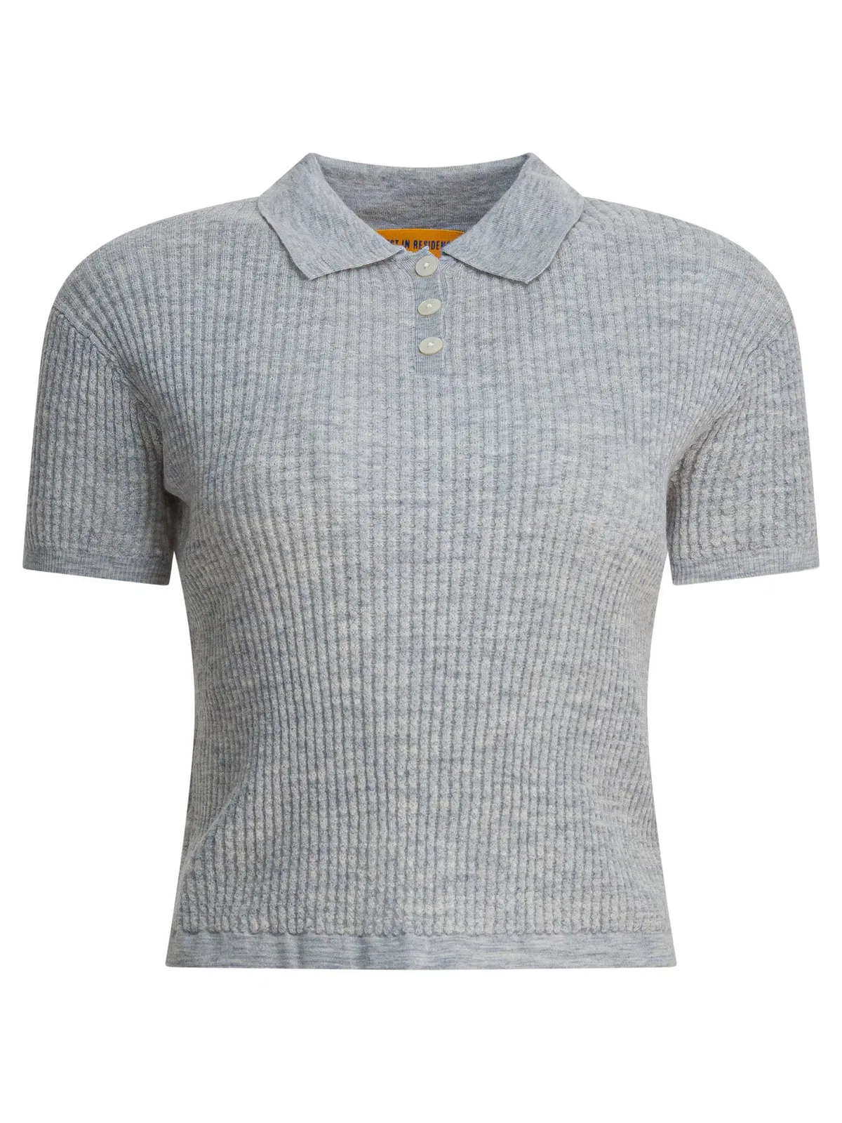Guest In Residence Grey Cashmere Polo Shirt