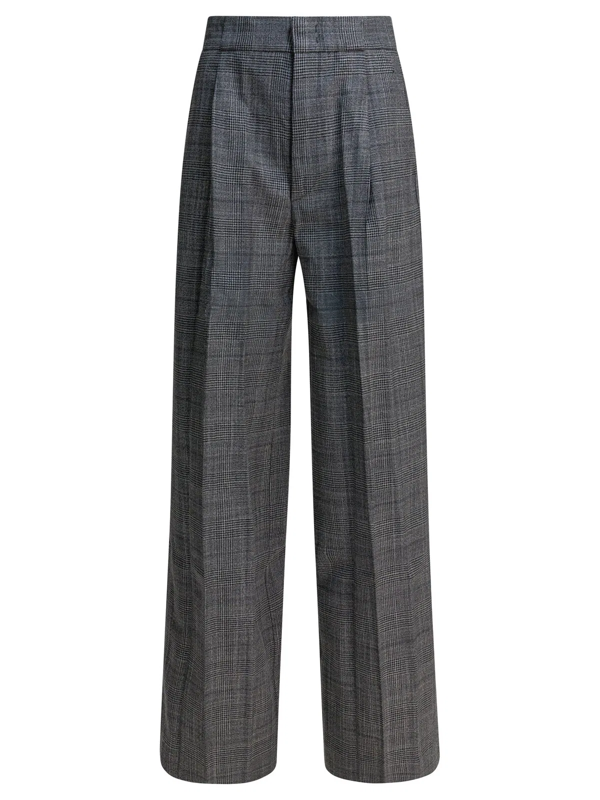 Sa Su Phi Grey Wool Silk Trousers