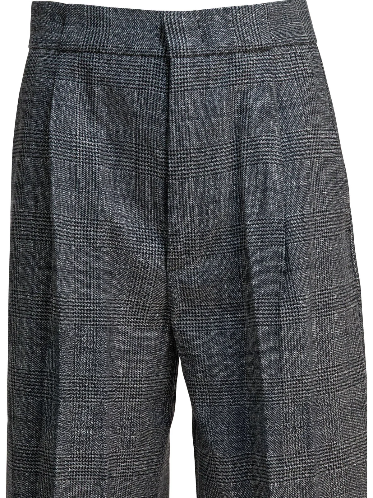 Sa Su Phi Grey Wool Silk Trousers