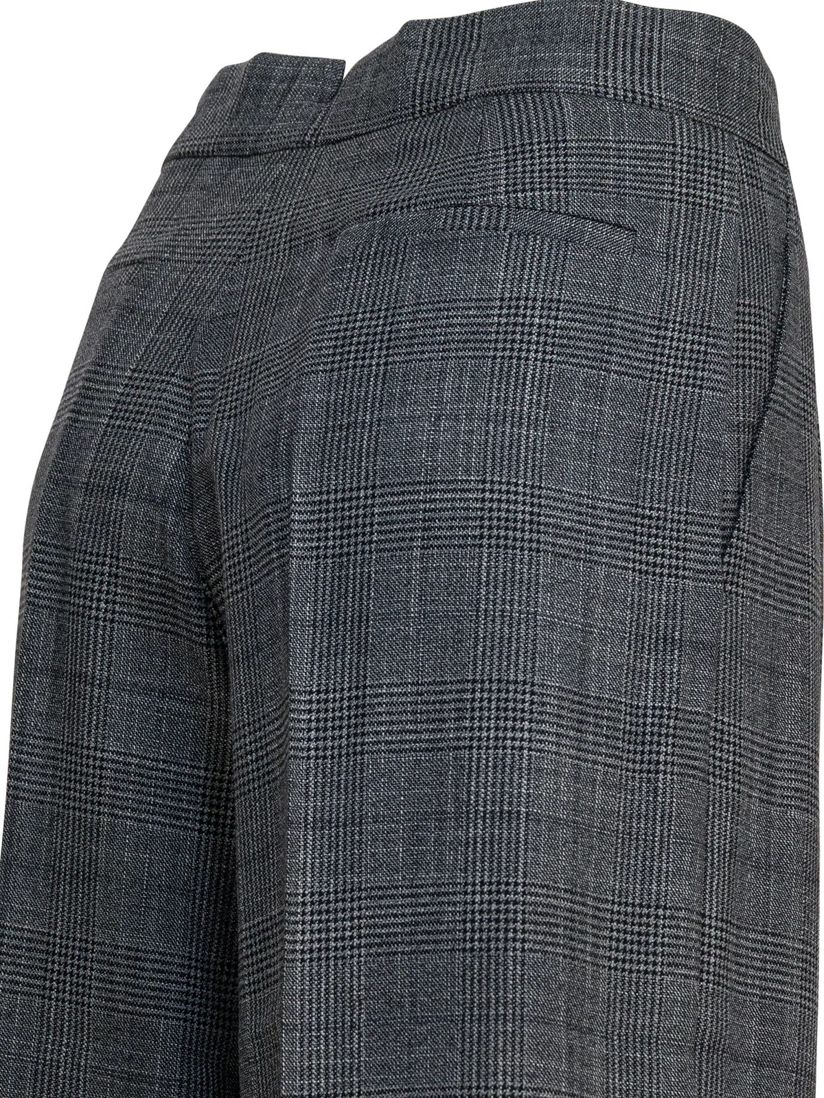 Sa Su Phi Grey Wool Silk Trousers