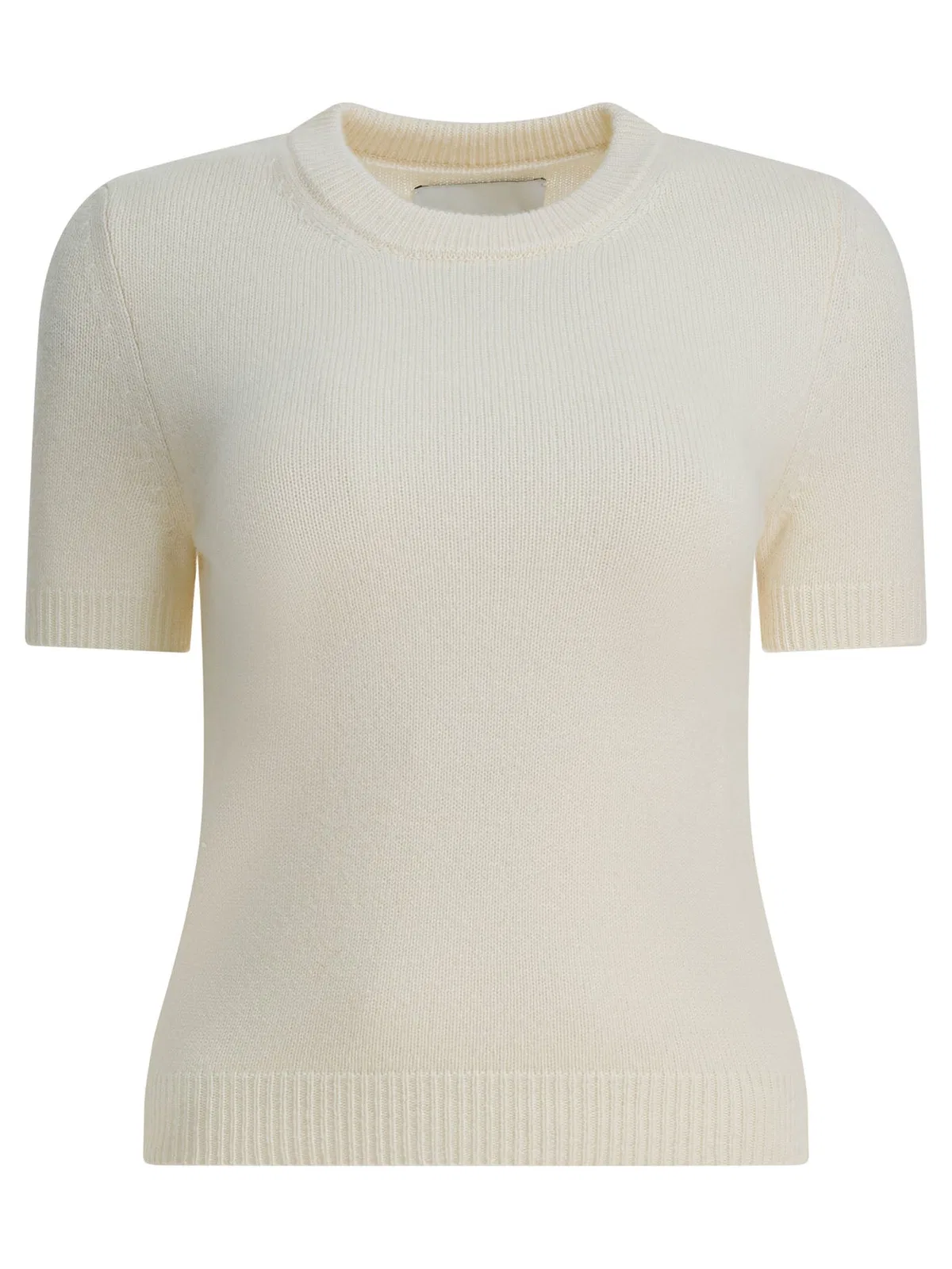 Sa Su Phi White Cashmere Knit Sweater