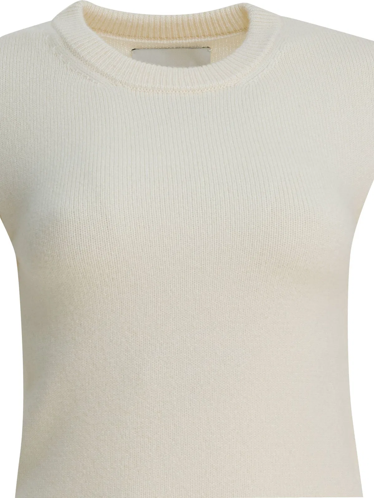Sa Su Phi White Cashmere Knit Sweater
