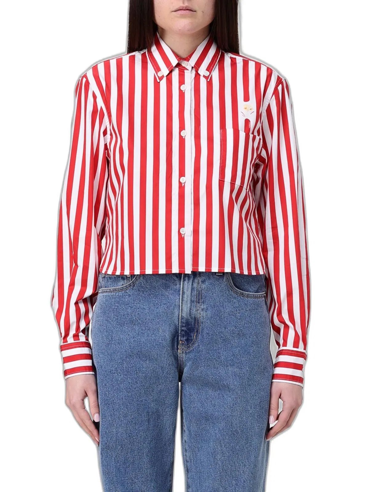 Fiorucci Red White Striped Shirt