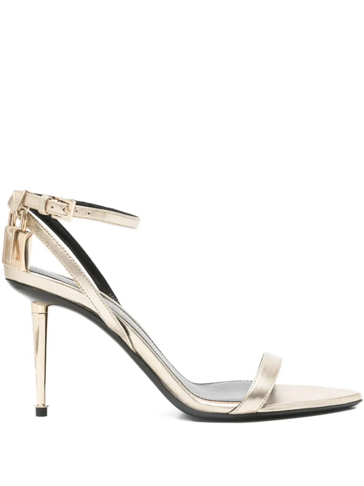Tom Ford Ankle-Strap Padlock 90 Mid Heel Sandals