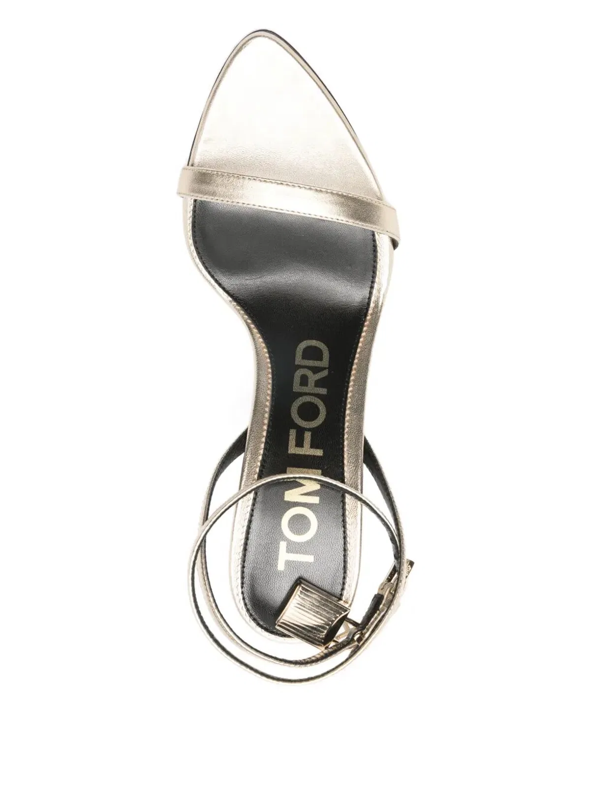 Tom Ford Ankle-Strap Padlock 90 Mid Heel Sandals