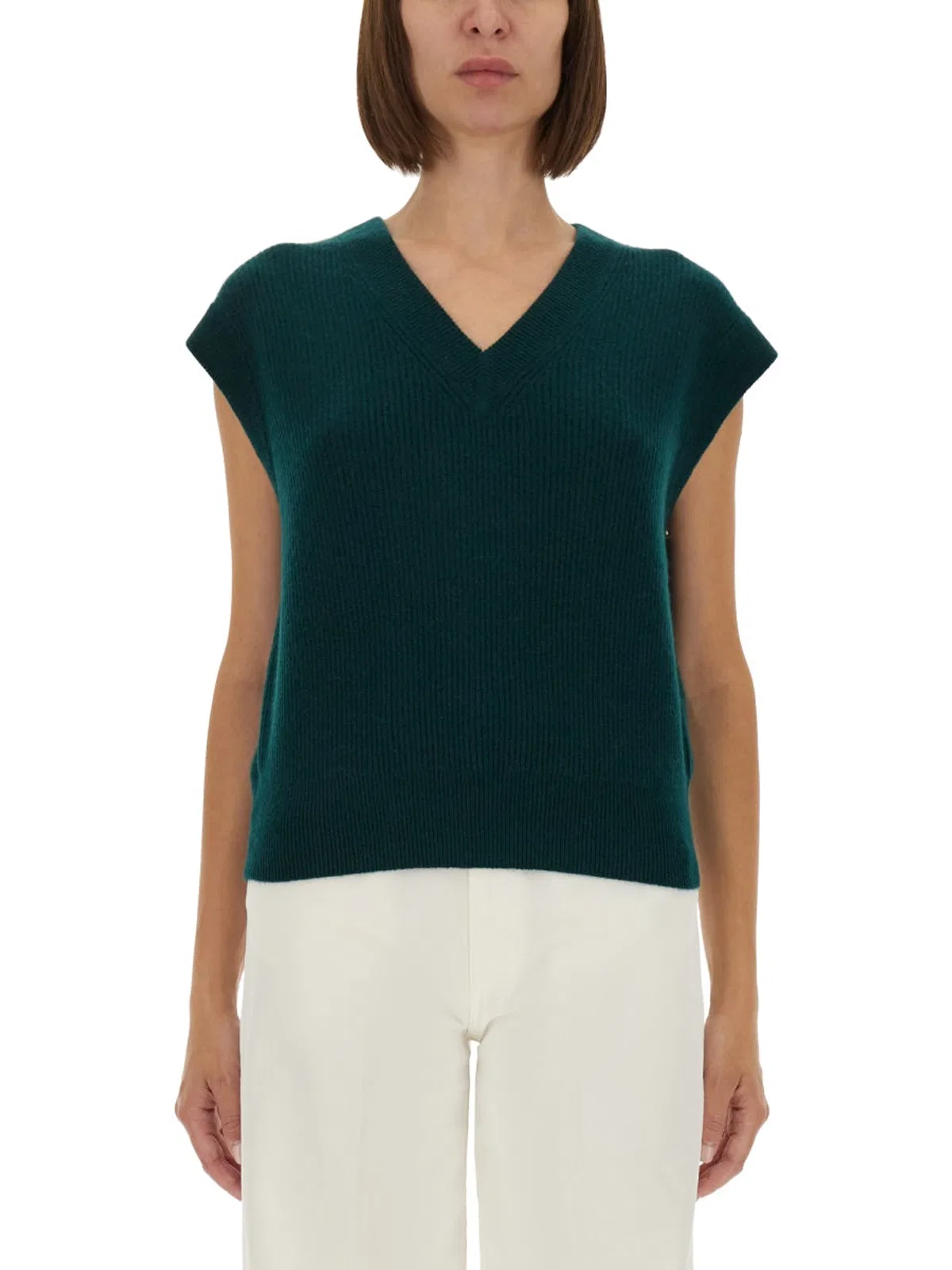 Guest In Residence Ribbed Knit Vest